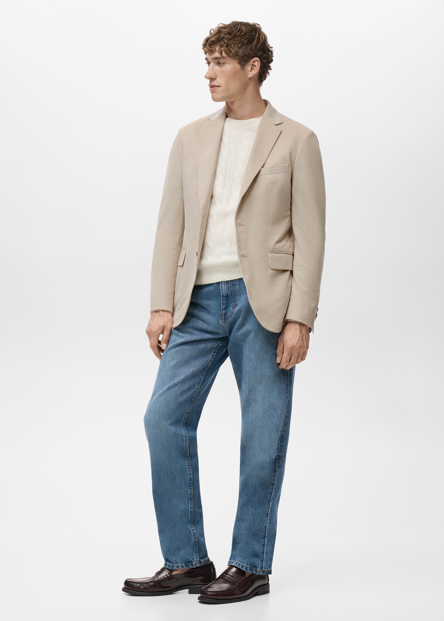 Verner slim-fit cotton jacket Men MANGO Cyprus (Euros)