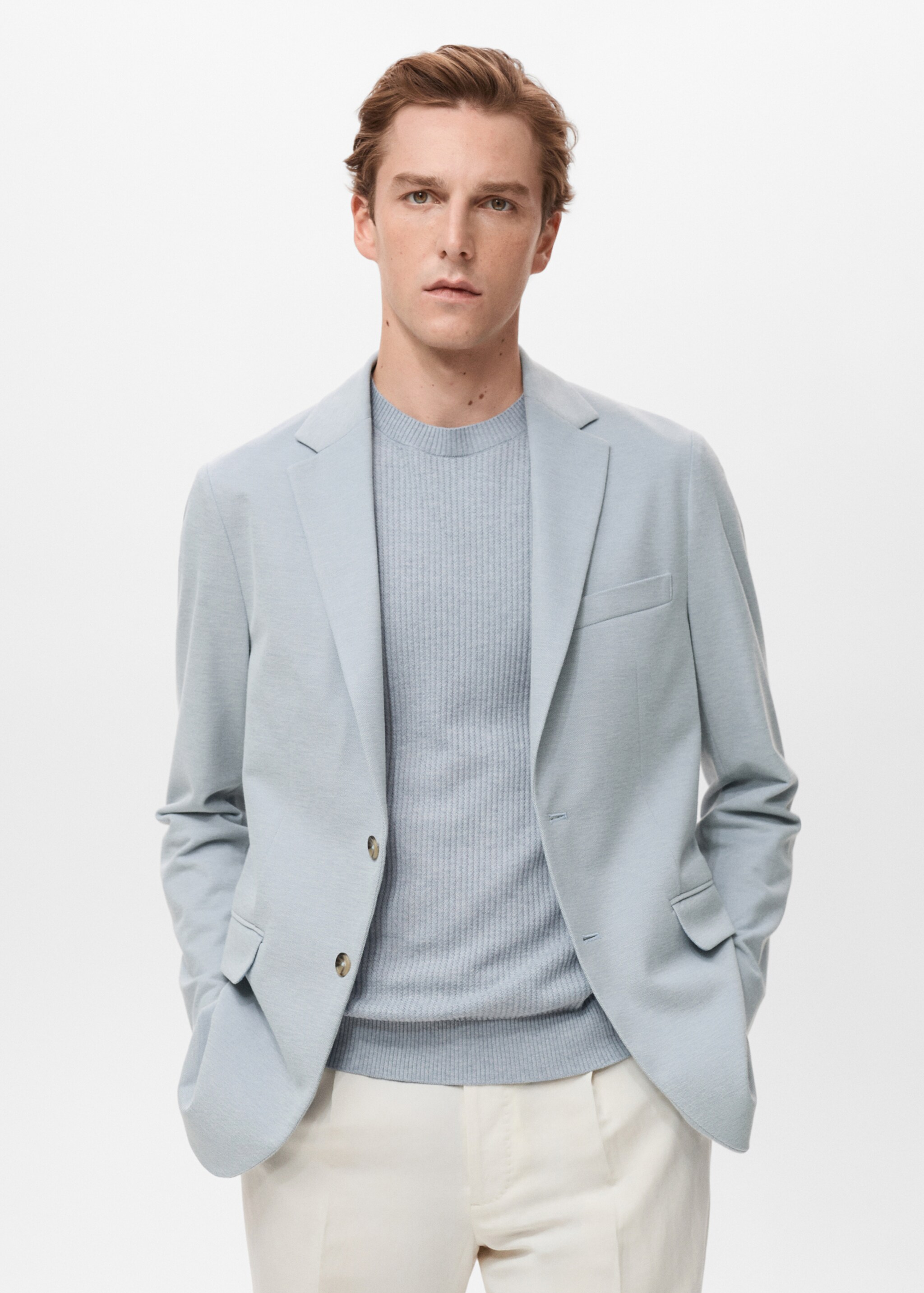 Verner slim-fit cotton jacket - Medium plane