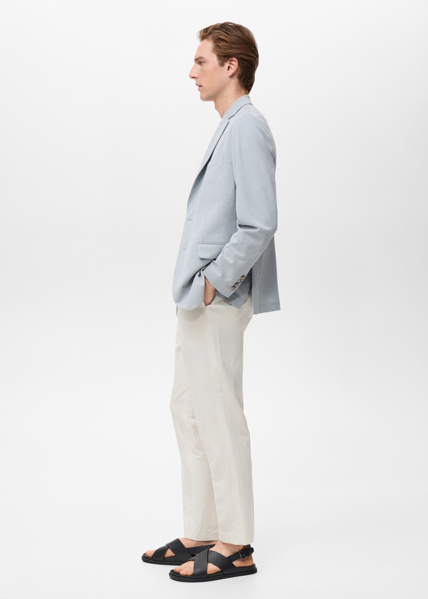 Verner slim-fit cotton blazer - Details of the article 2