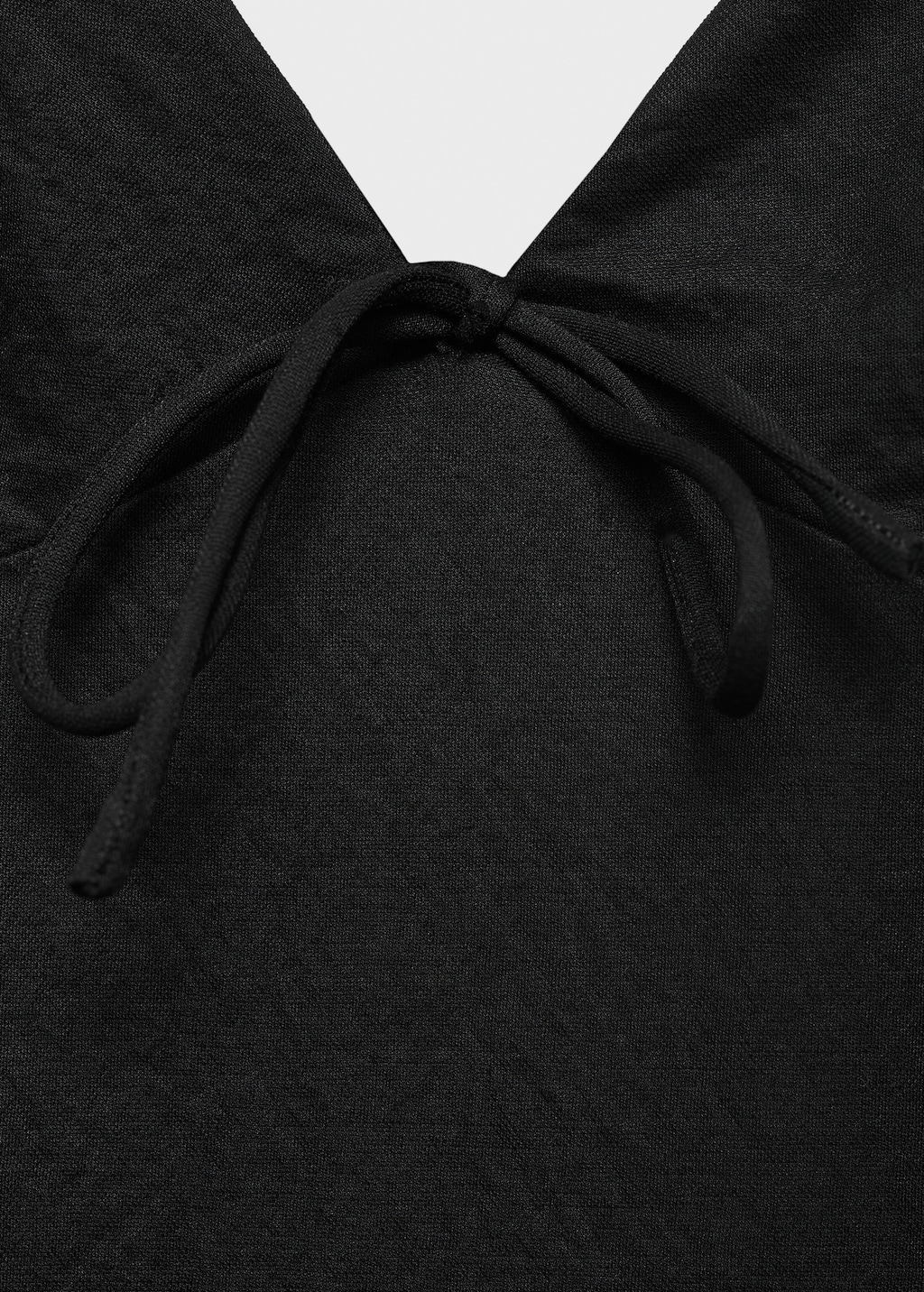 Long dress with bow neckline