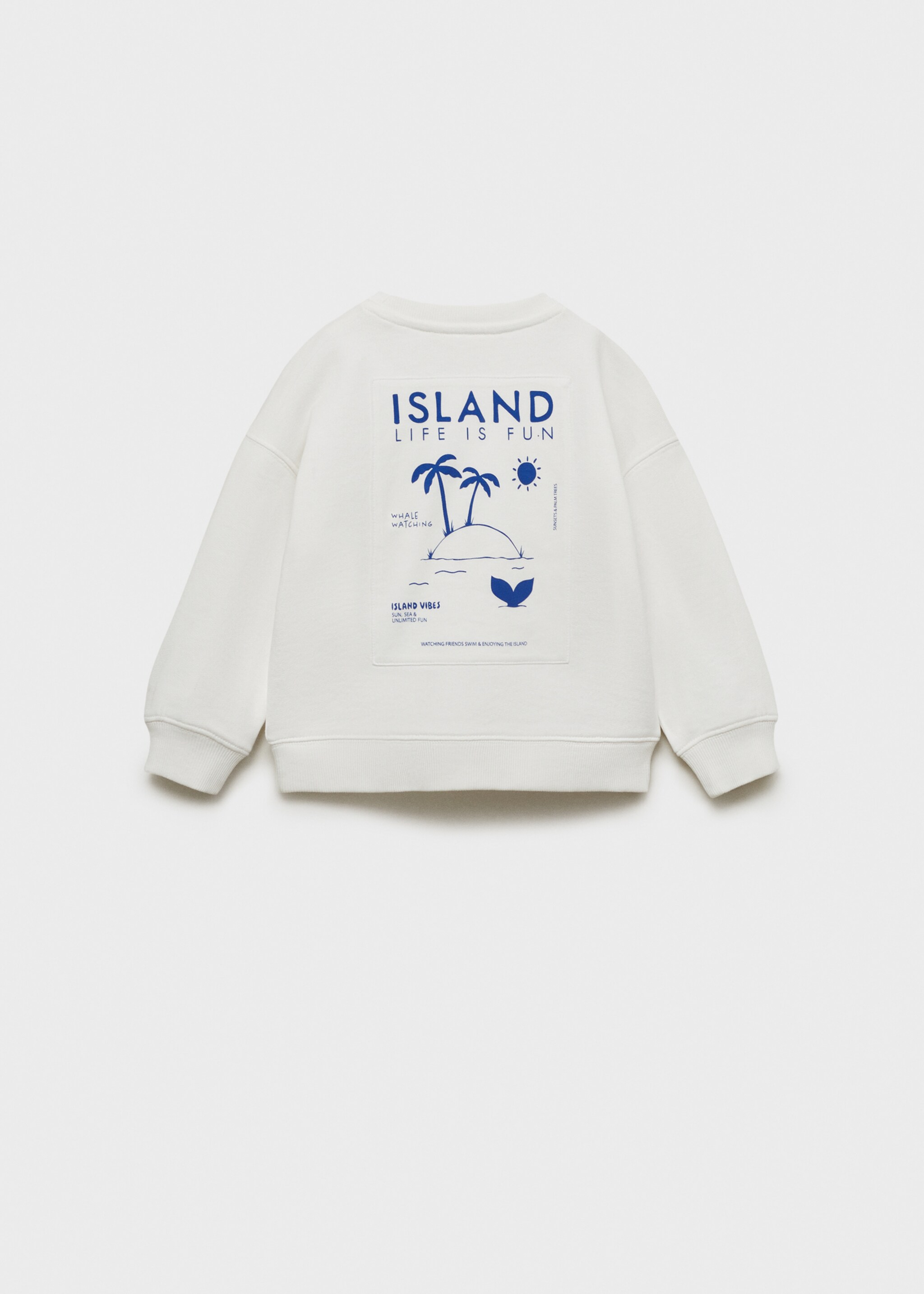 Palm trees printed sweatshirt - Reverse of the article