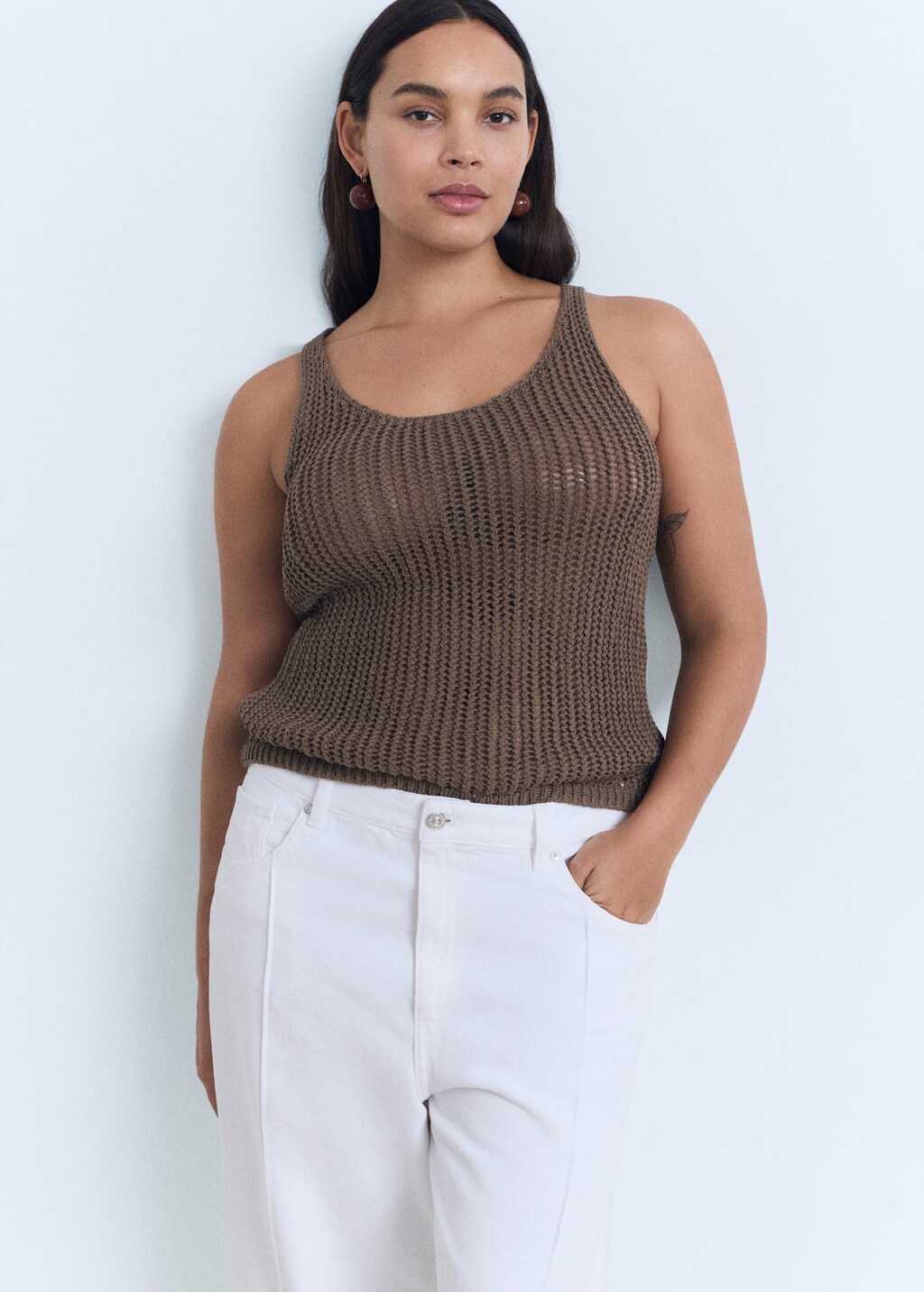 Crochet top with straps
