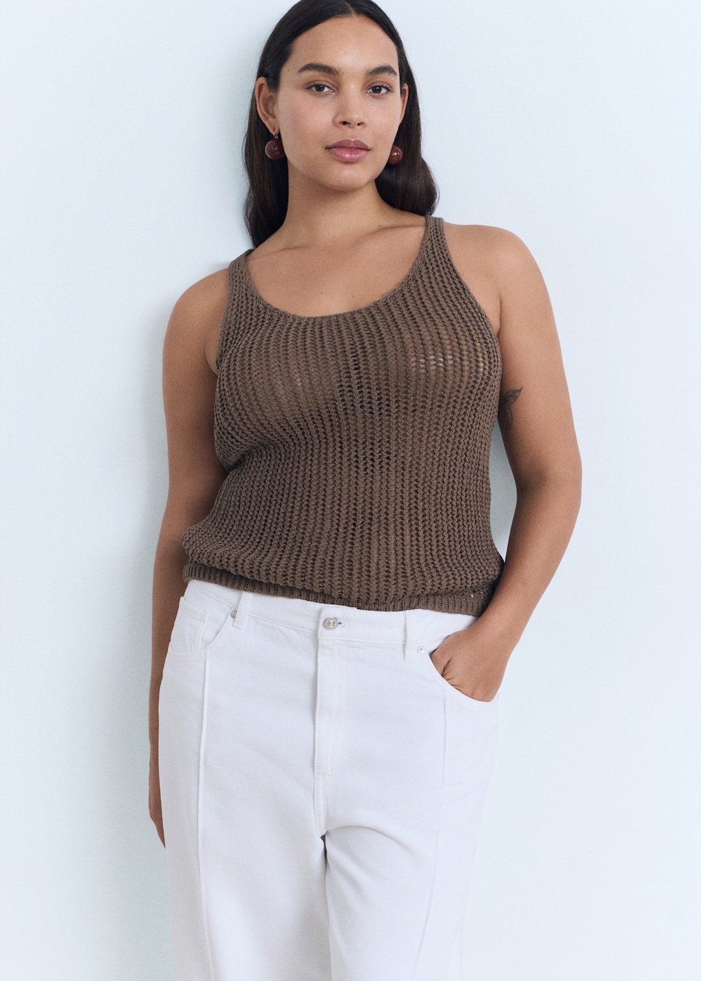 Crochet top with straps