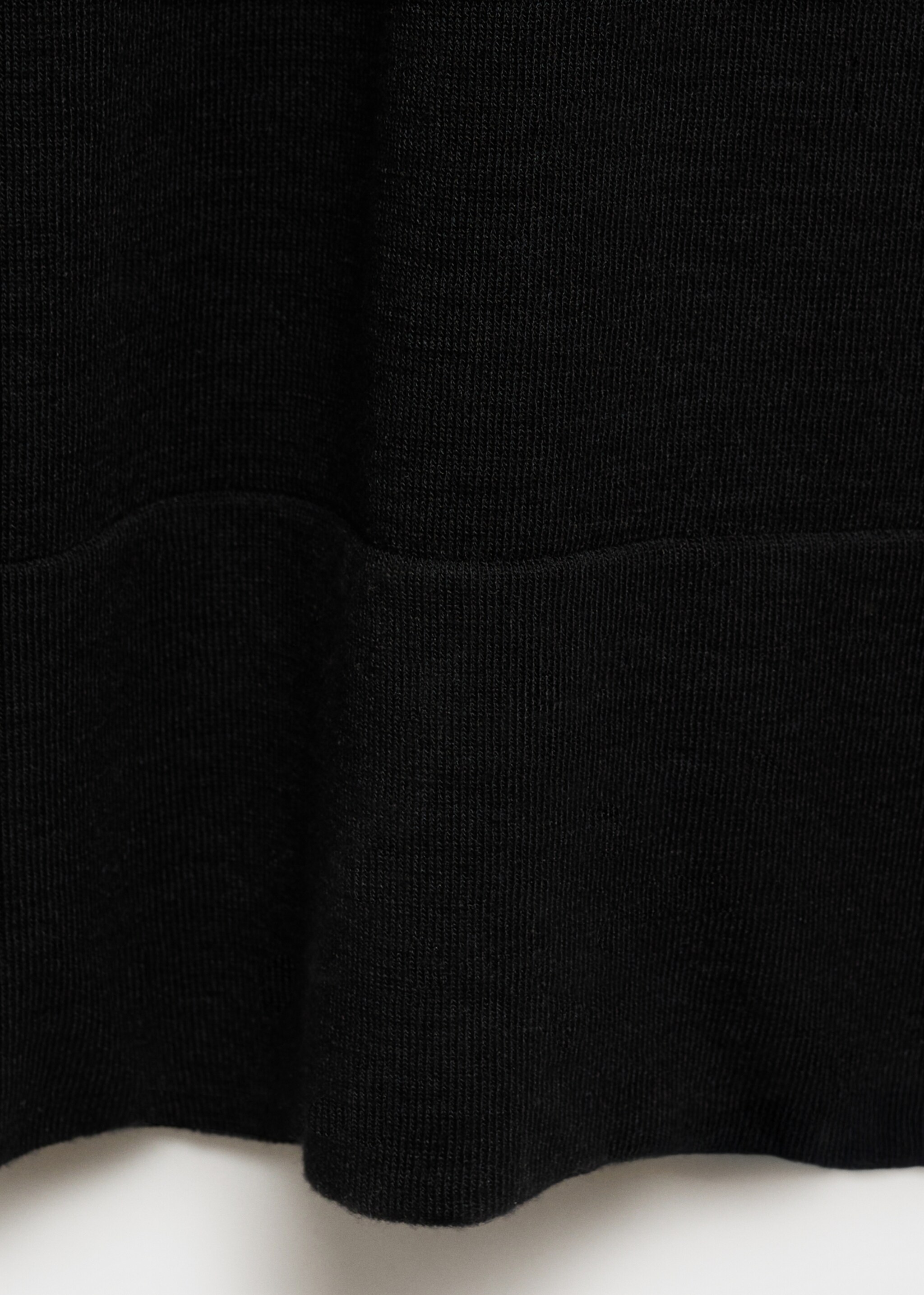 Celana straight rajutan halus - Rincian barang 0, Hitam. Ref: 17091185-00.
