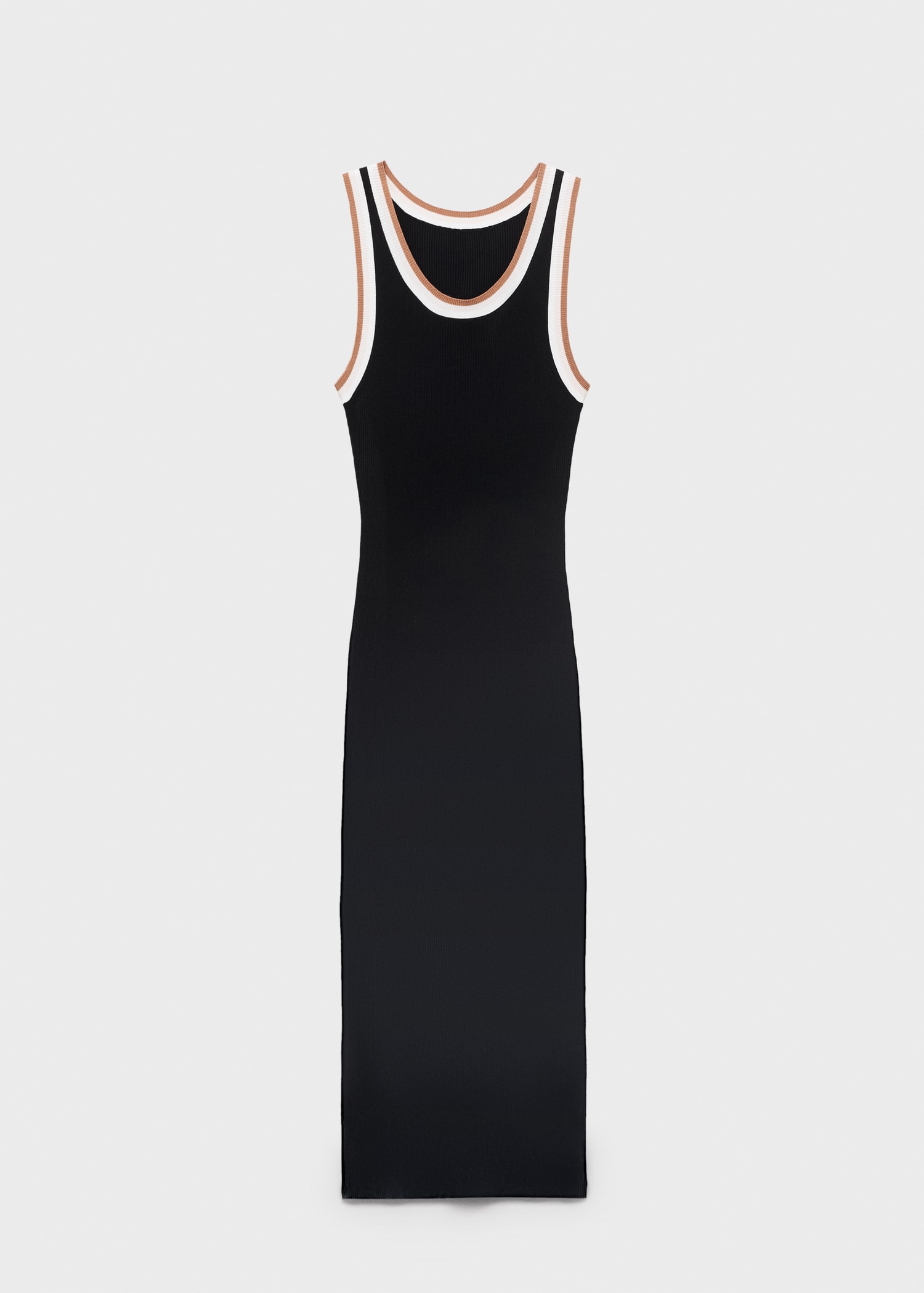 Knitted dress with contrasting details - Товар без моделі