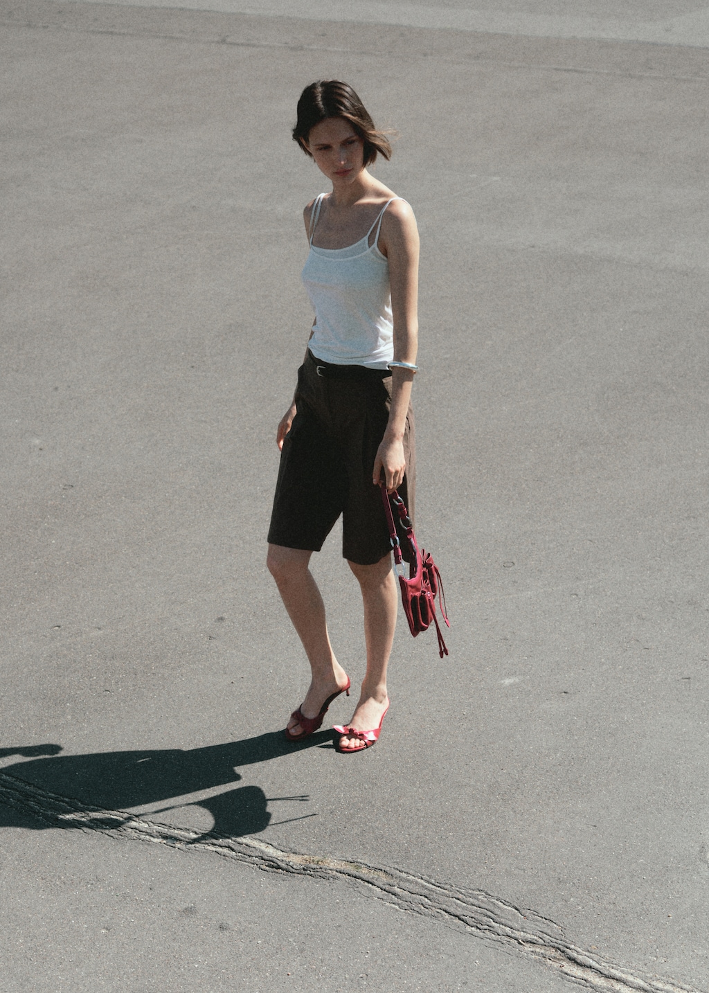 Cotton suit bermuda shorts