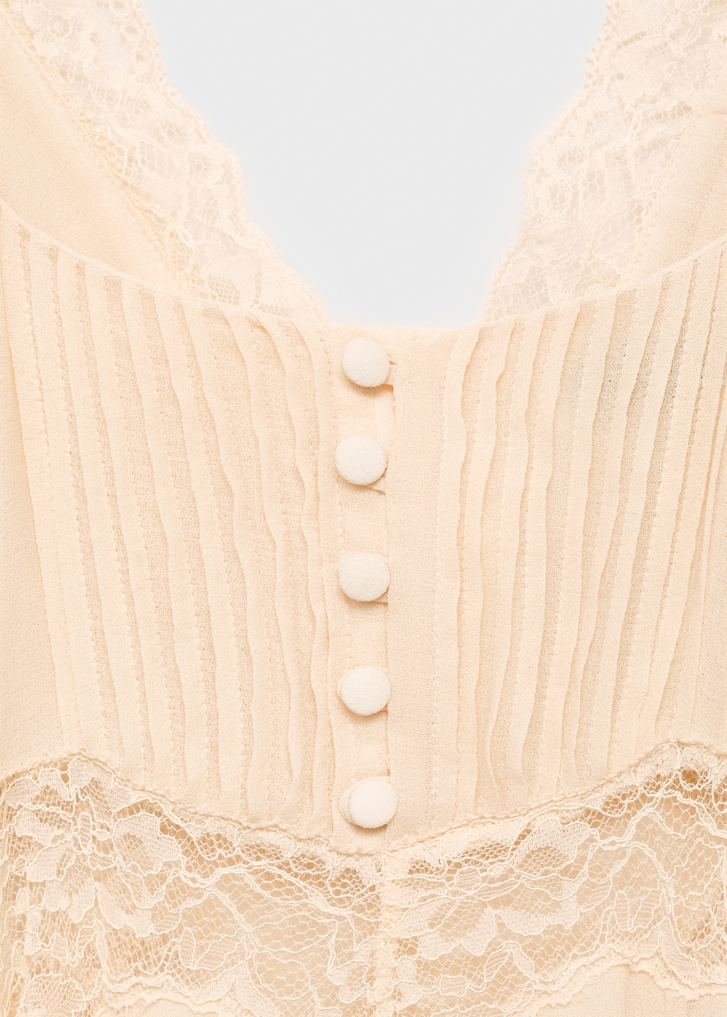 ワンピース S lace up camisole dress Lace camisole dress - Women | MANGO USA