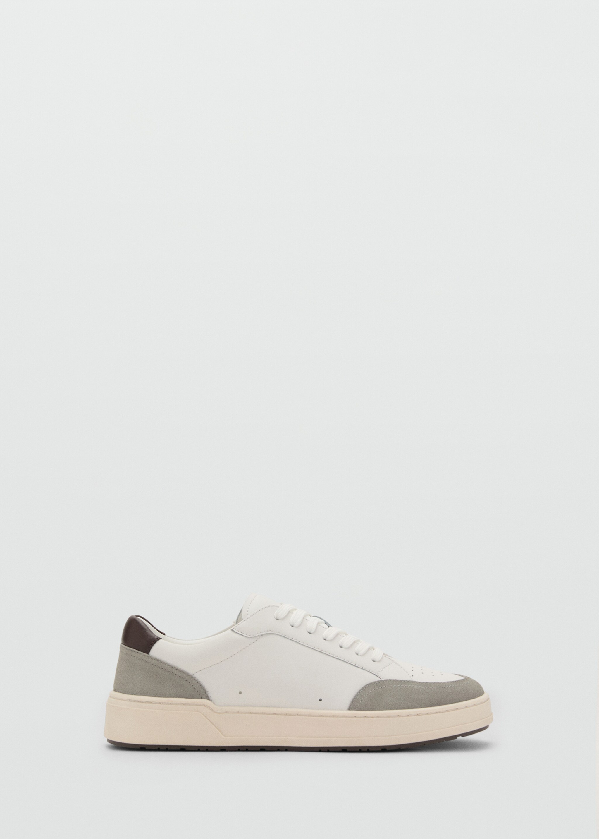 Combined leather trainers - Article without model
