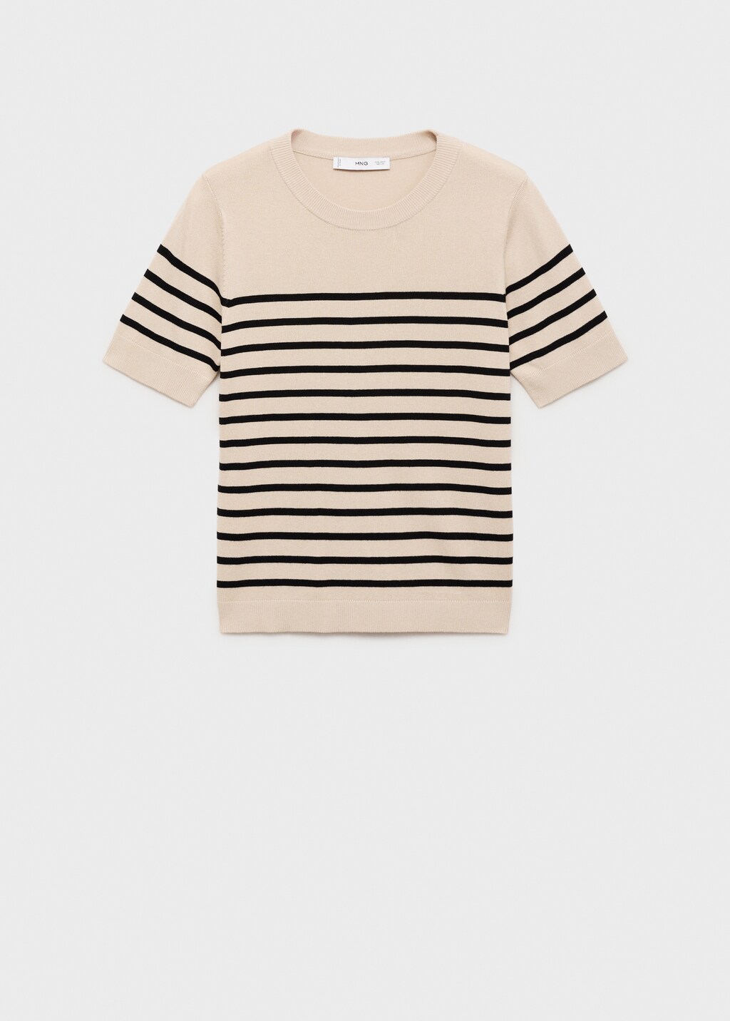 Mango Short-sleeved fine-knit sweater