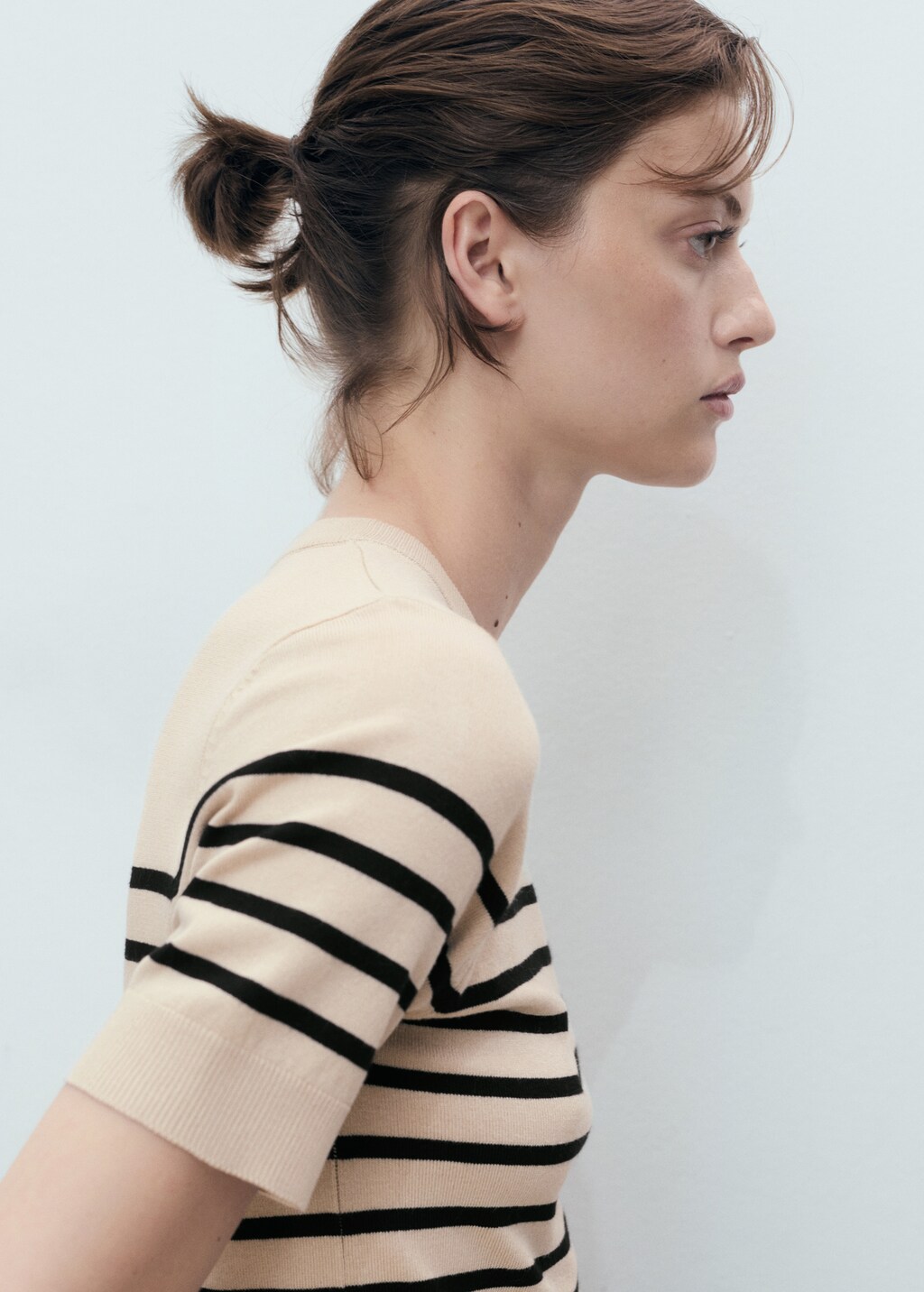Mango Short-sleeved fine-knit sweater
