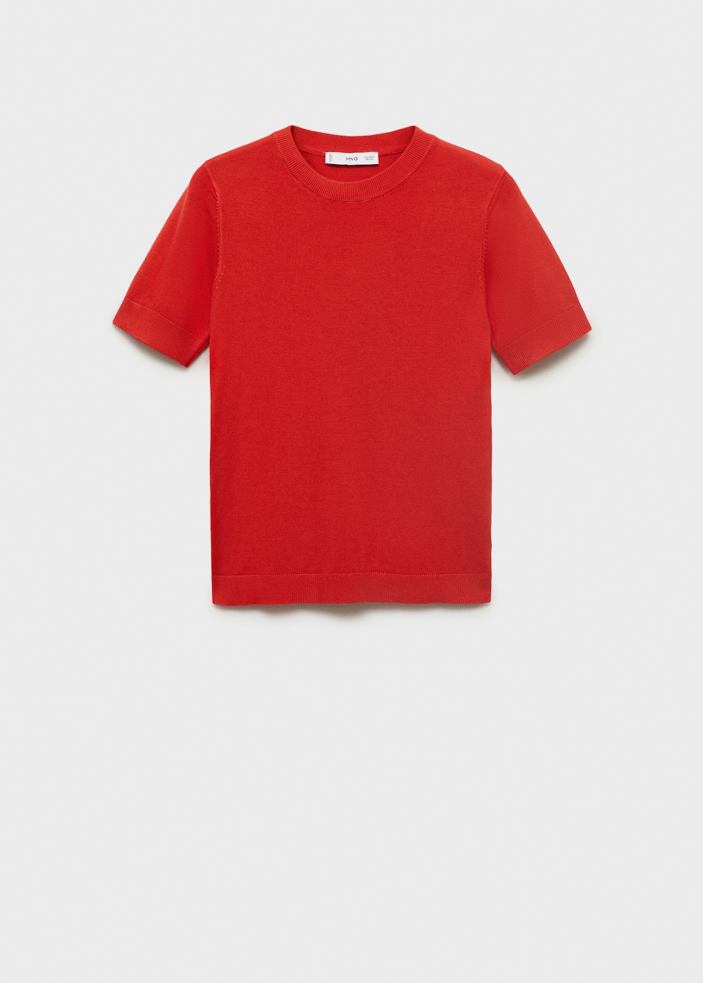 Mango Short-sleeved fine-knit sweater thumbnail