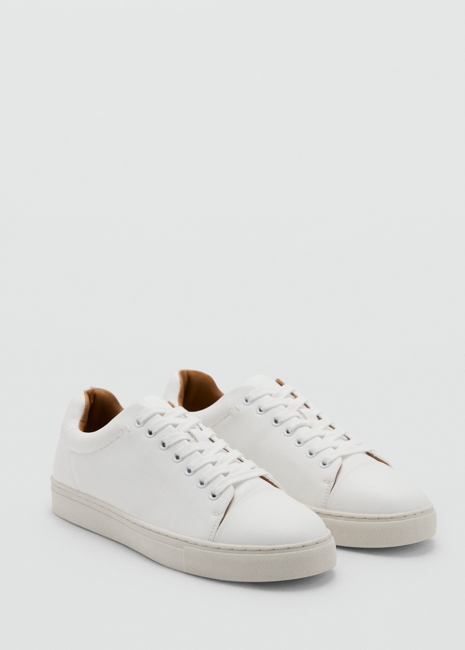 Lace-up panel sneakers - Medium plane