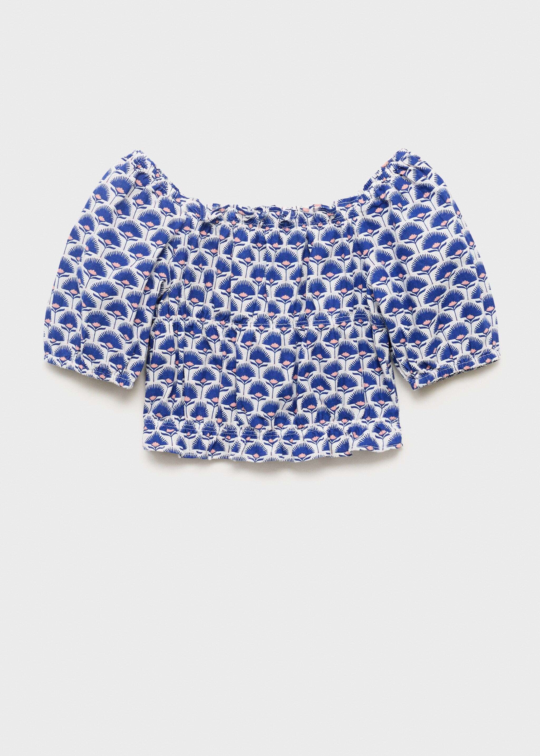 Printed linen blouse - Article without model
