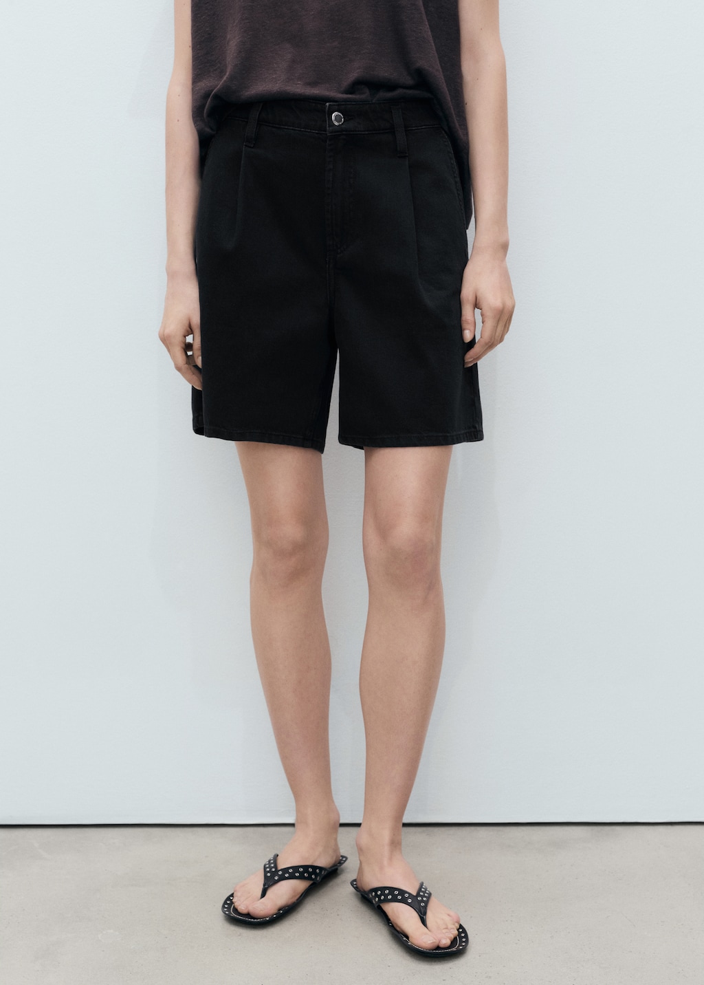 【BAON】Marmorong raw denim bermuda pants LE BON SHOPPE | Liam Bermuda Shorts in Raw Denim | shopzane