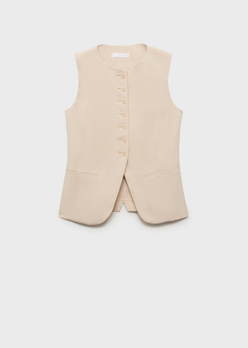 Tweed vest with buttons - Women | MANGO USA