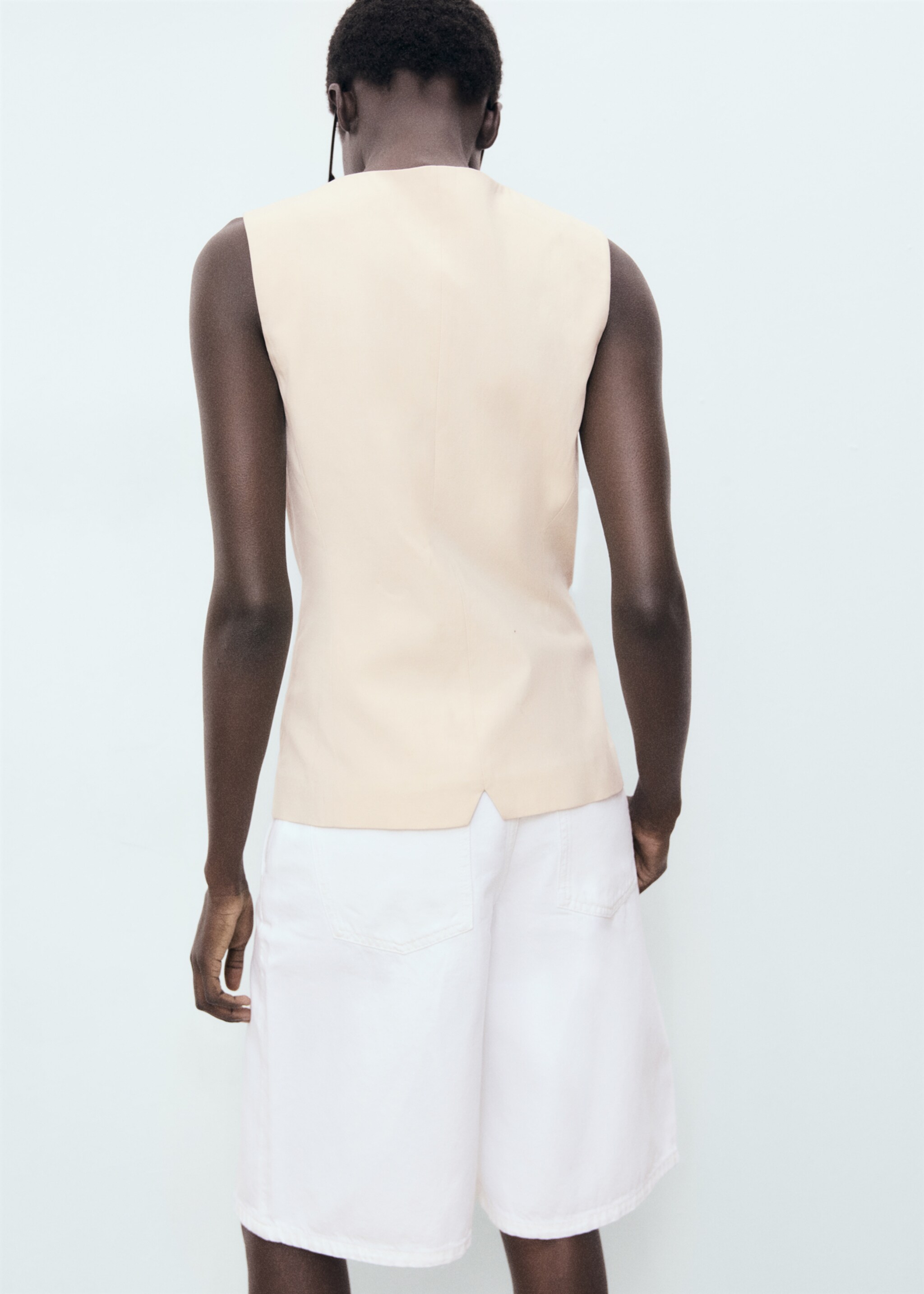 Suit waistcoat with buttons - Reverse of the article