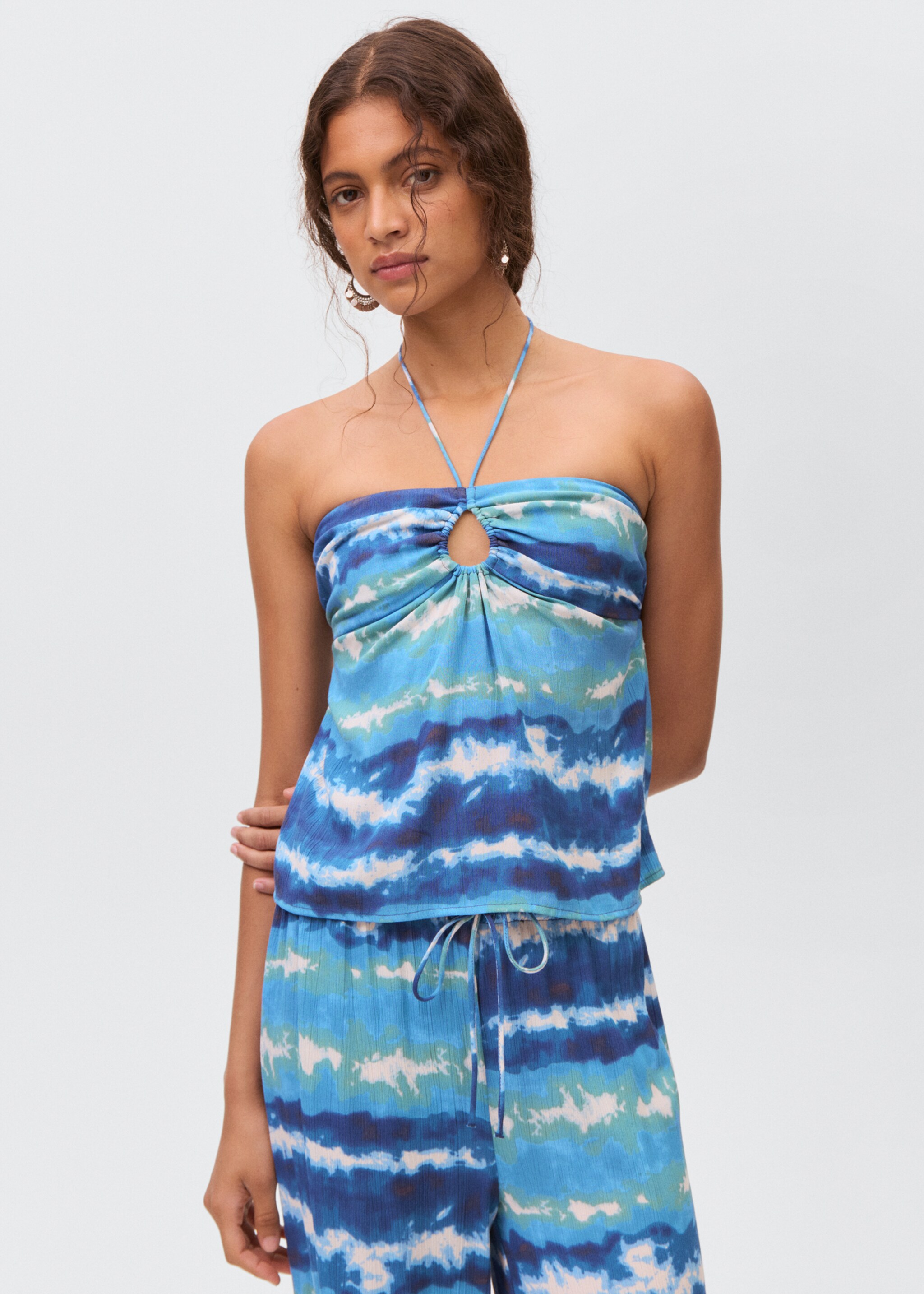 Top with tie-dye print - Medium plane