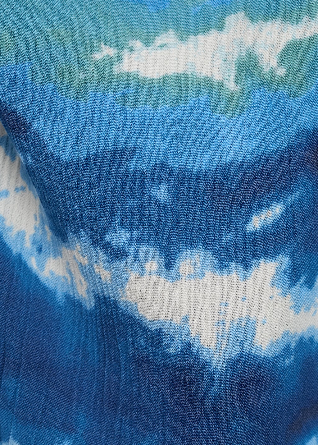 Top with tie-dye print