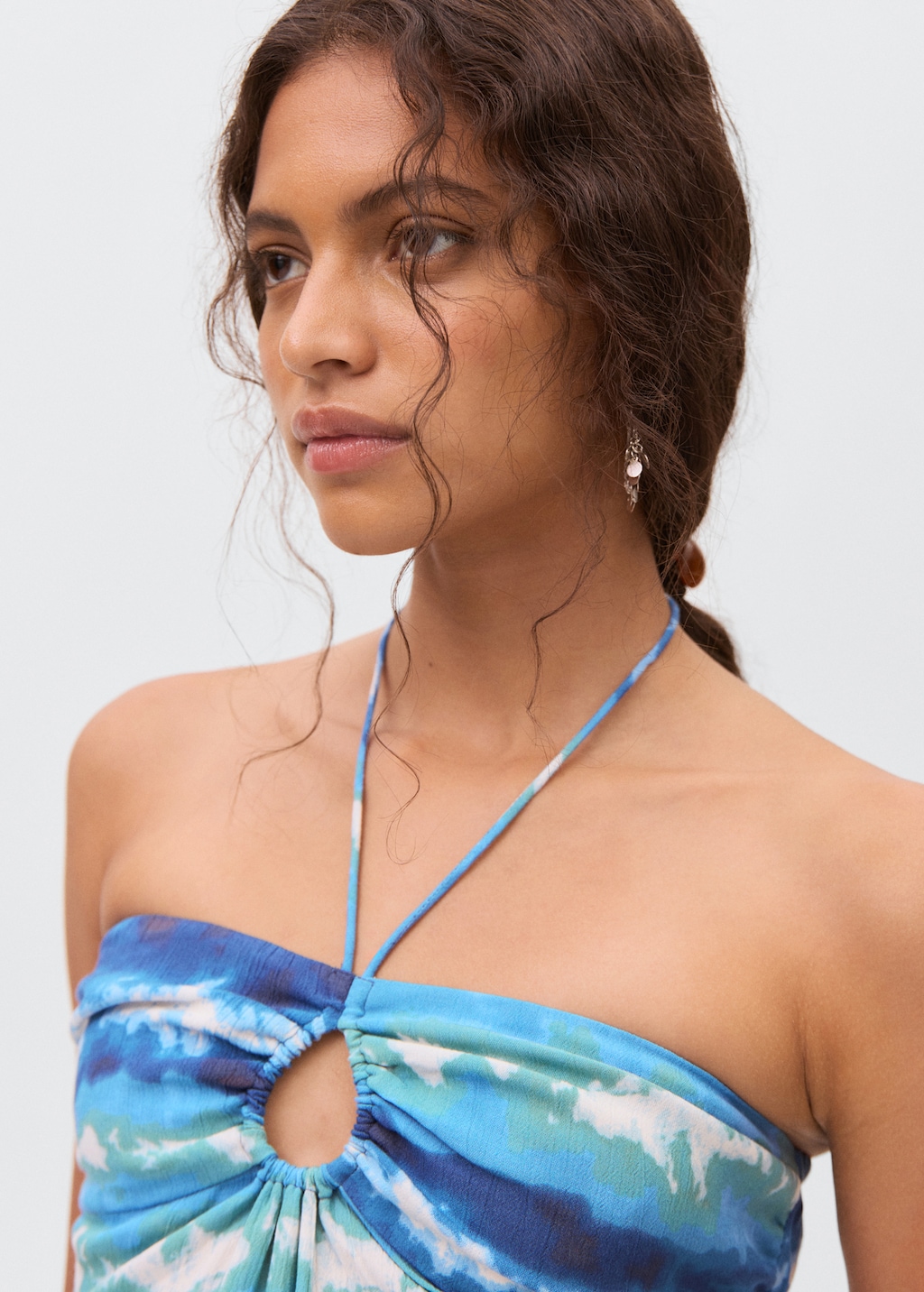 【LASTNEST】TYE-DYECROSS CAMISETA LACOSTE TIE DYE AZUL