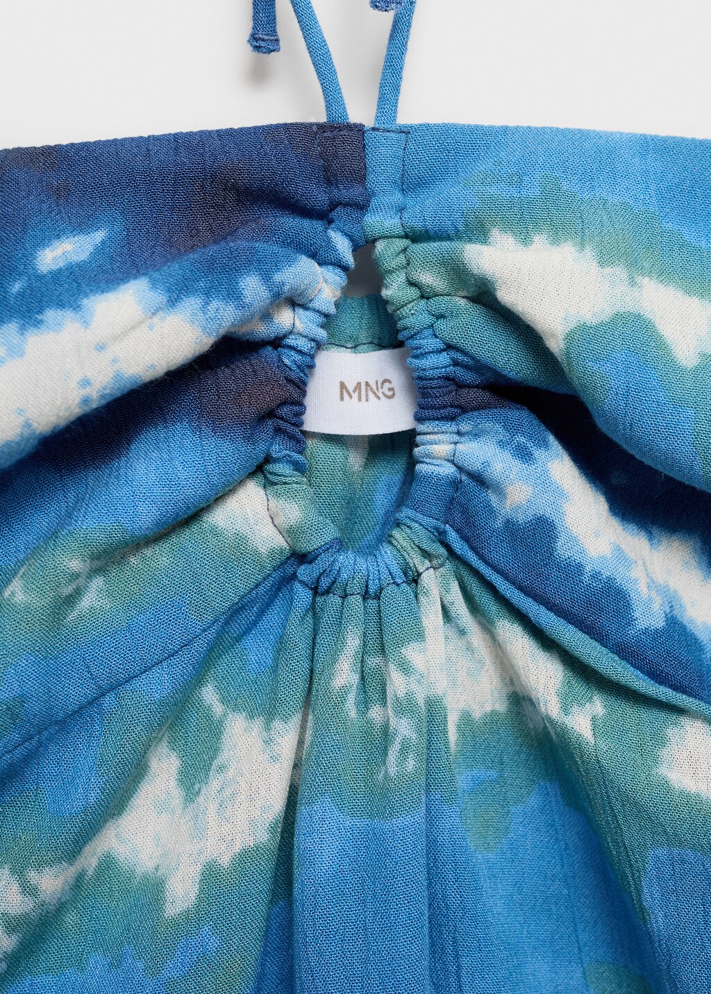 Top with tie-dye print