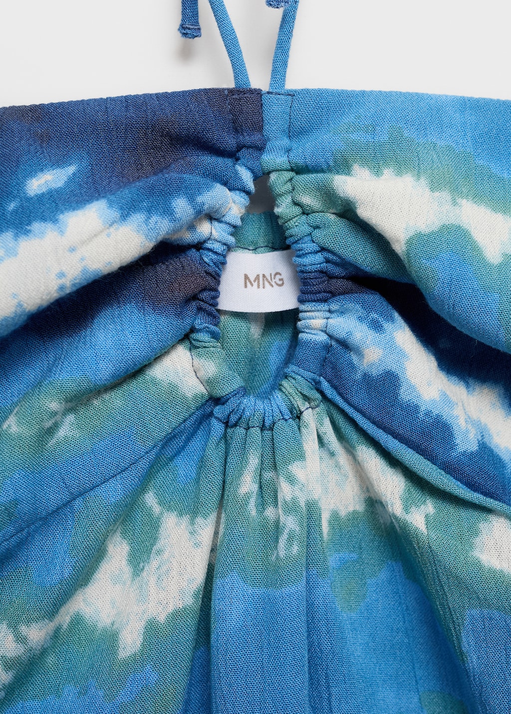 Top with tie-dye print