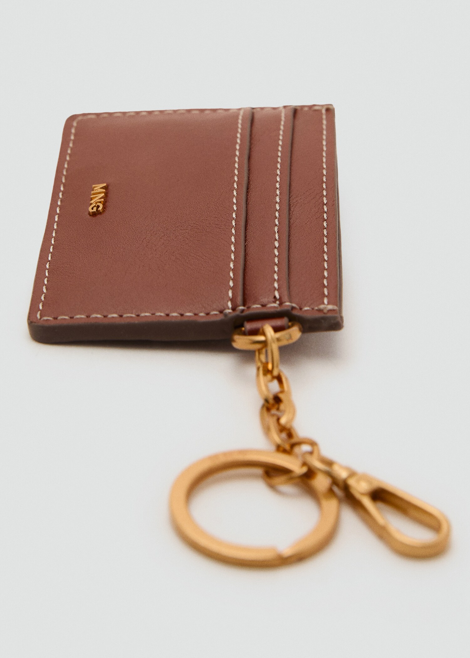 Leather-effect card holder with studs - Details of the article 1