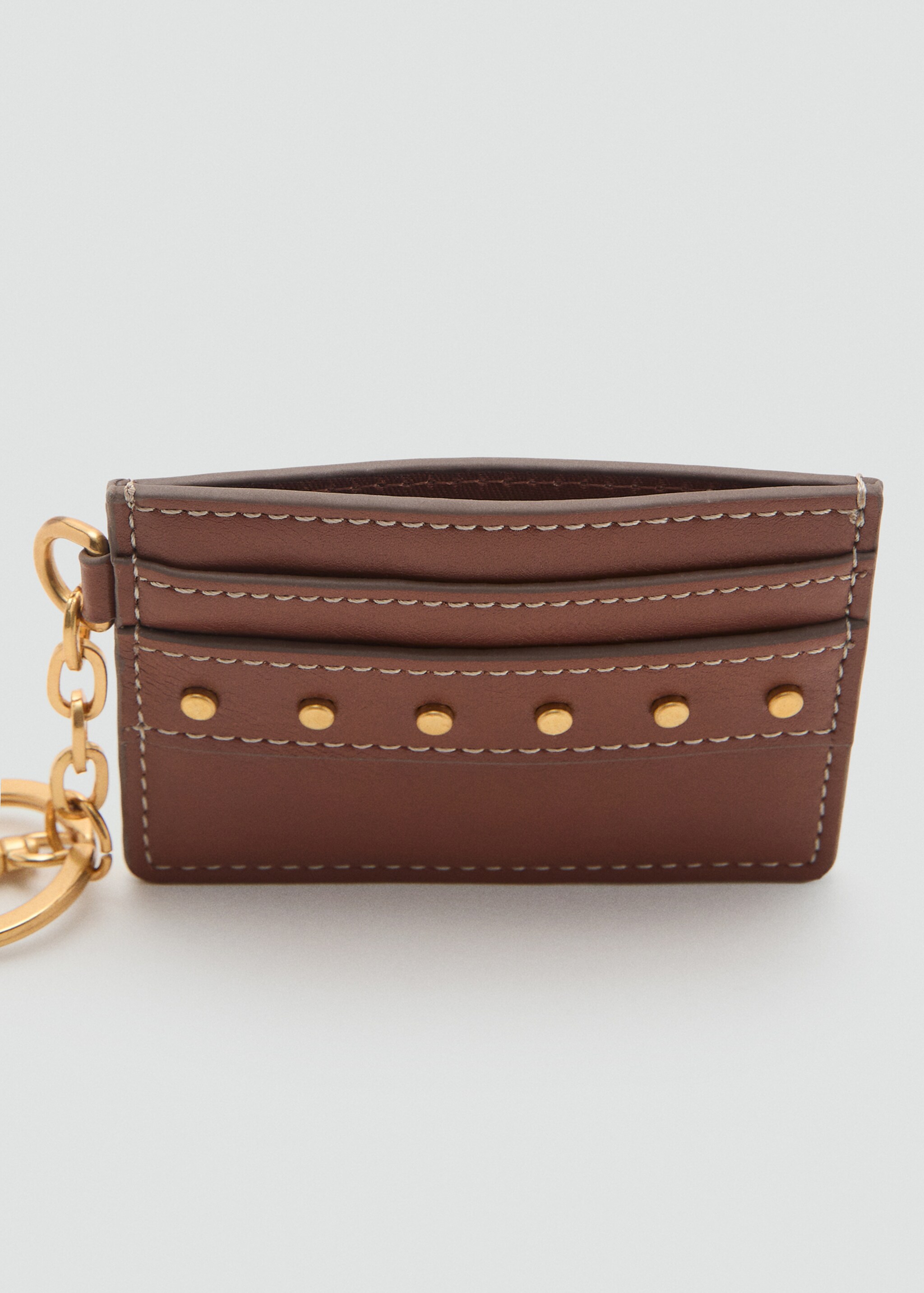 Leather effect card holder with studs - Details of the article 2