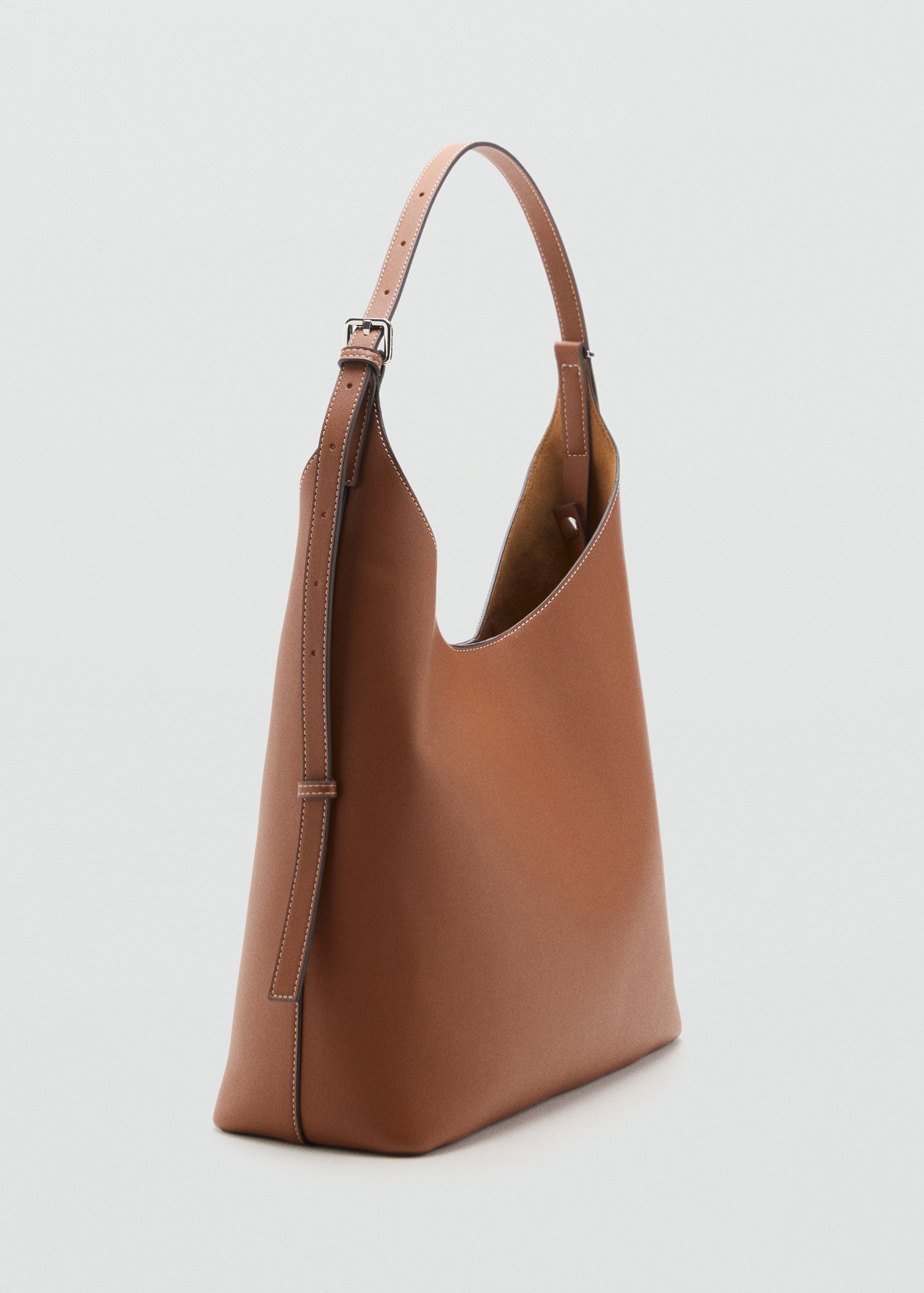 Shopper-Bag mit Schnallendetail - Mittlere Ansicht