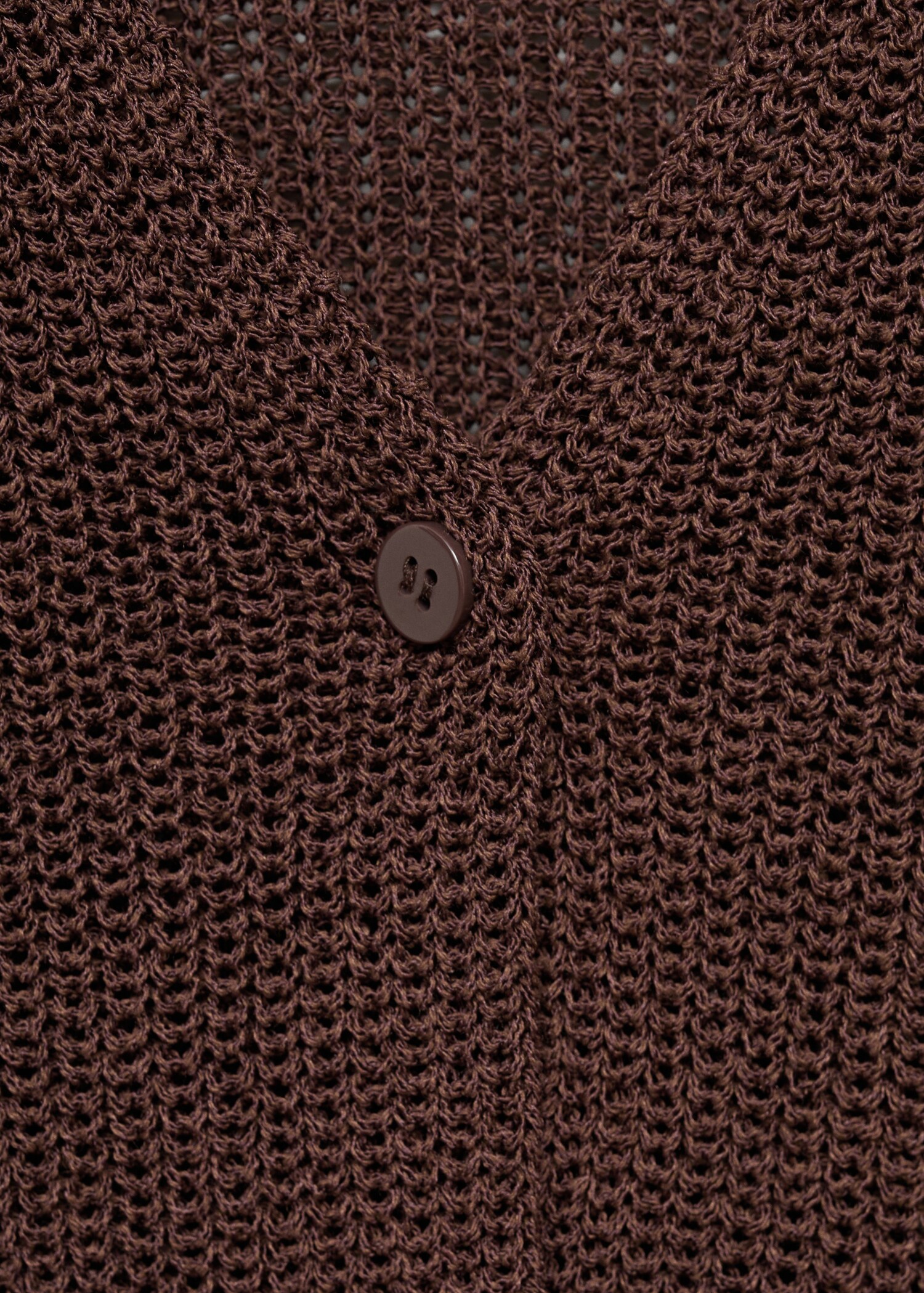 Openwork knitted waistcoat - Details of the article 8