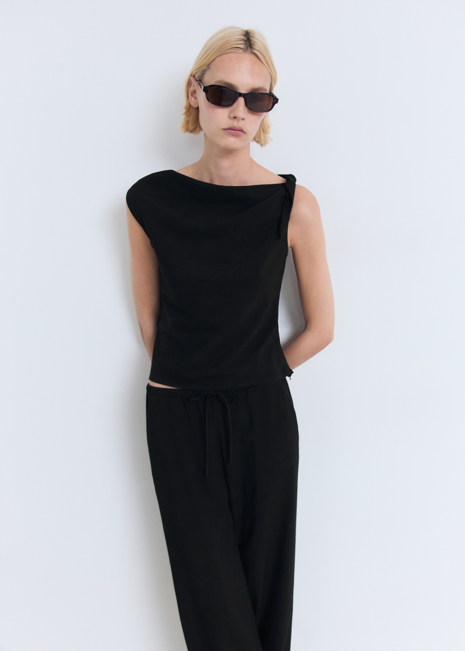 Pantalon droit cordon - Plan moyen