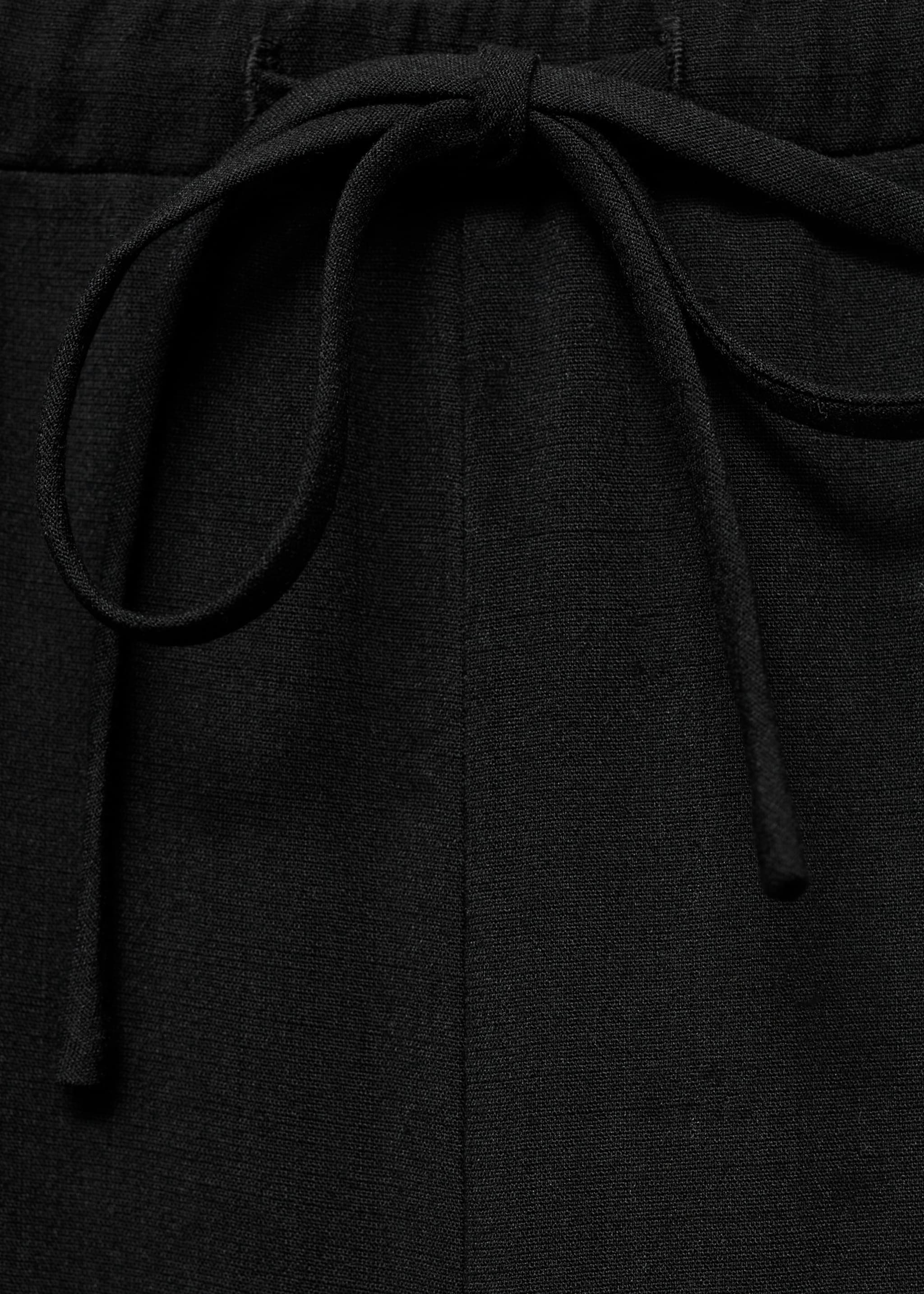 Drawstring straight trousers - Details of the article 8