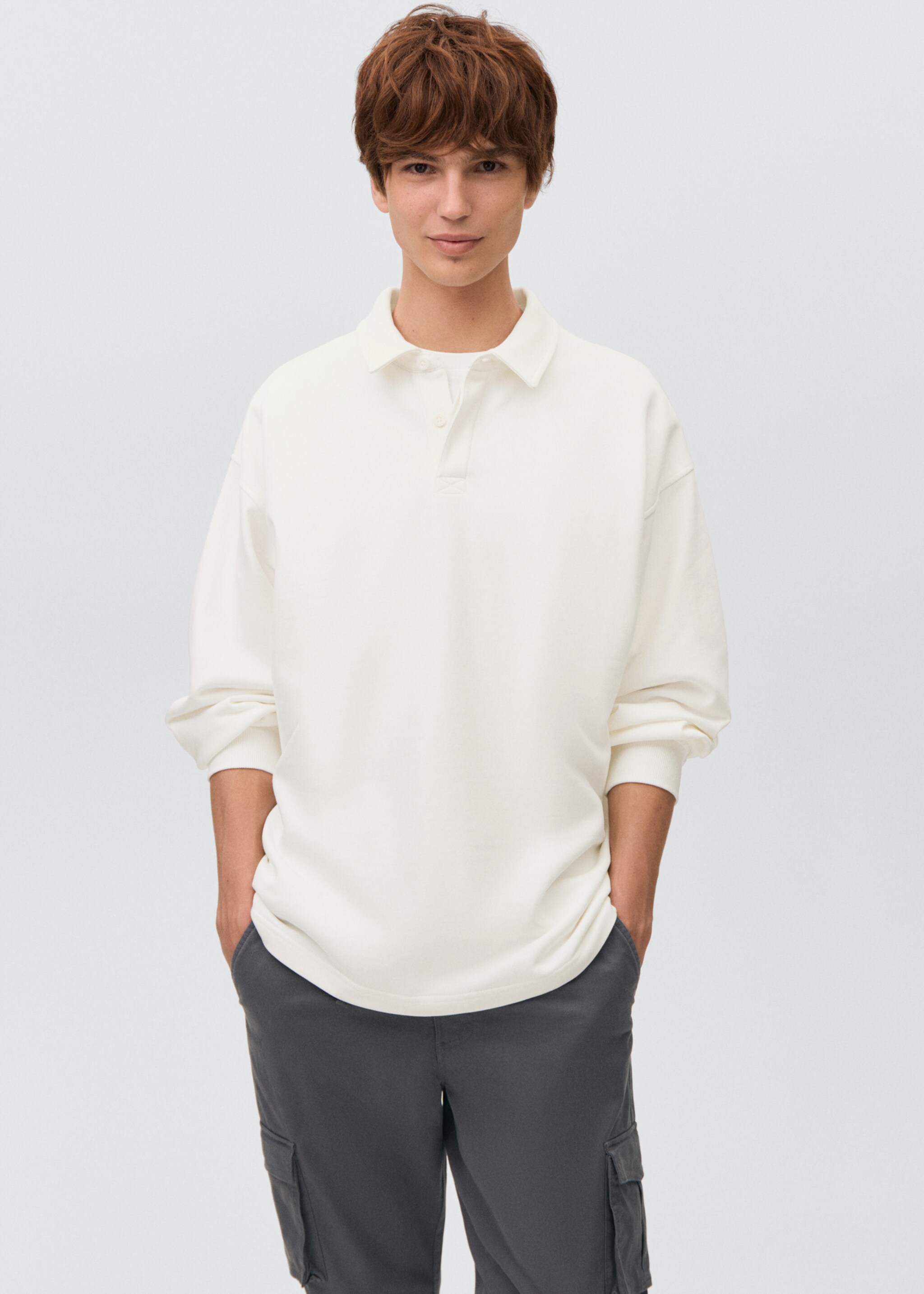 Polo-neck sweatshirt - Medium plane