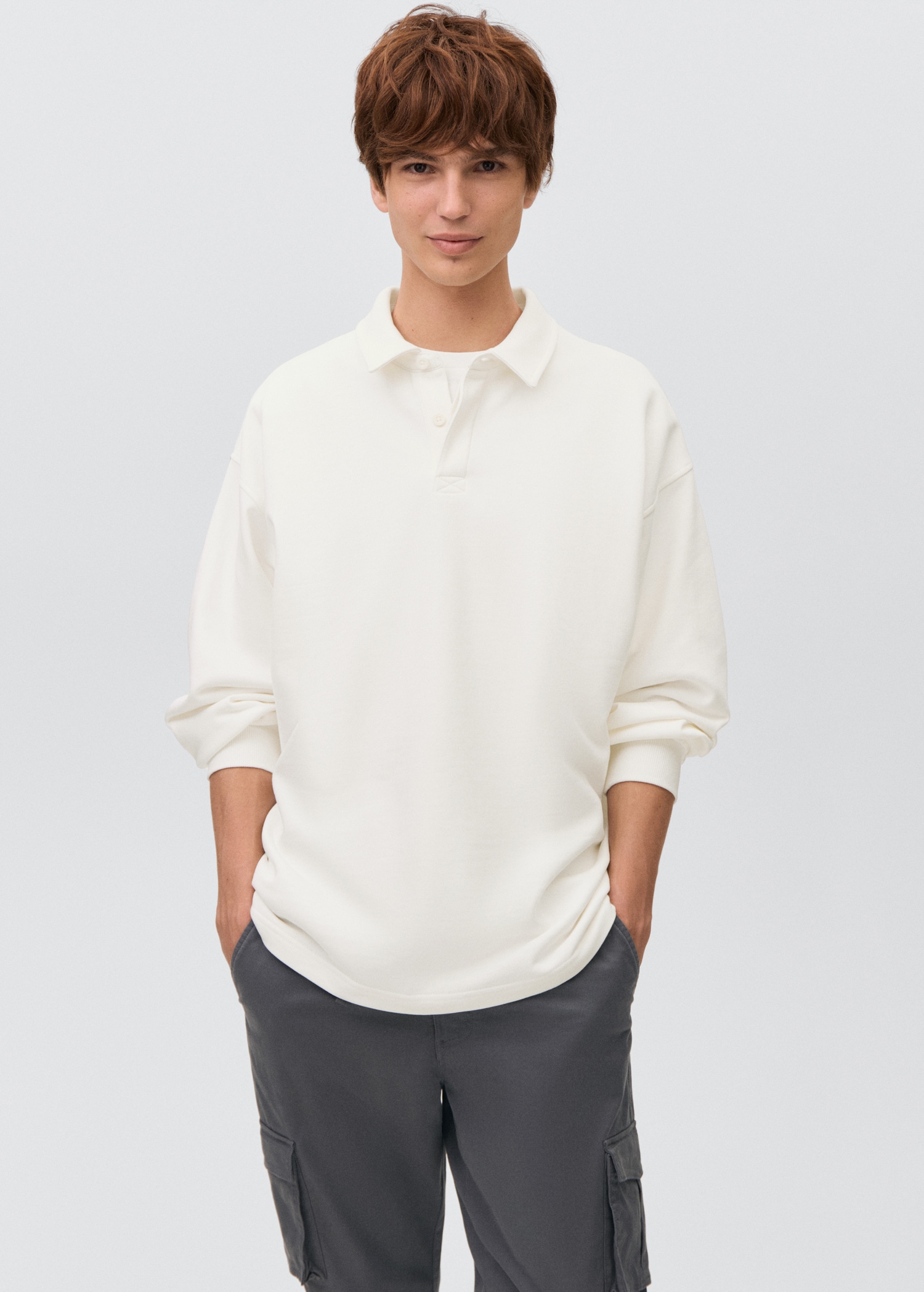 Polo-neck sweatshirt - Medium plane
