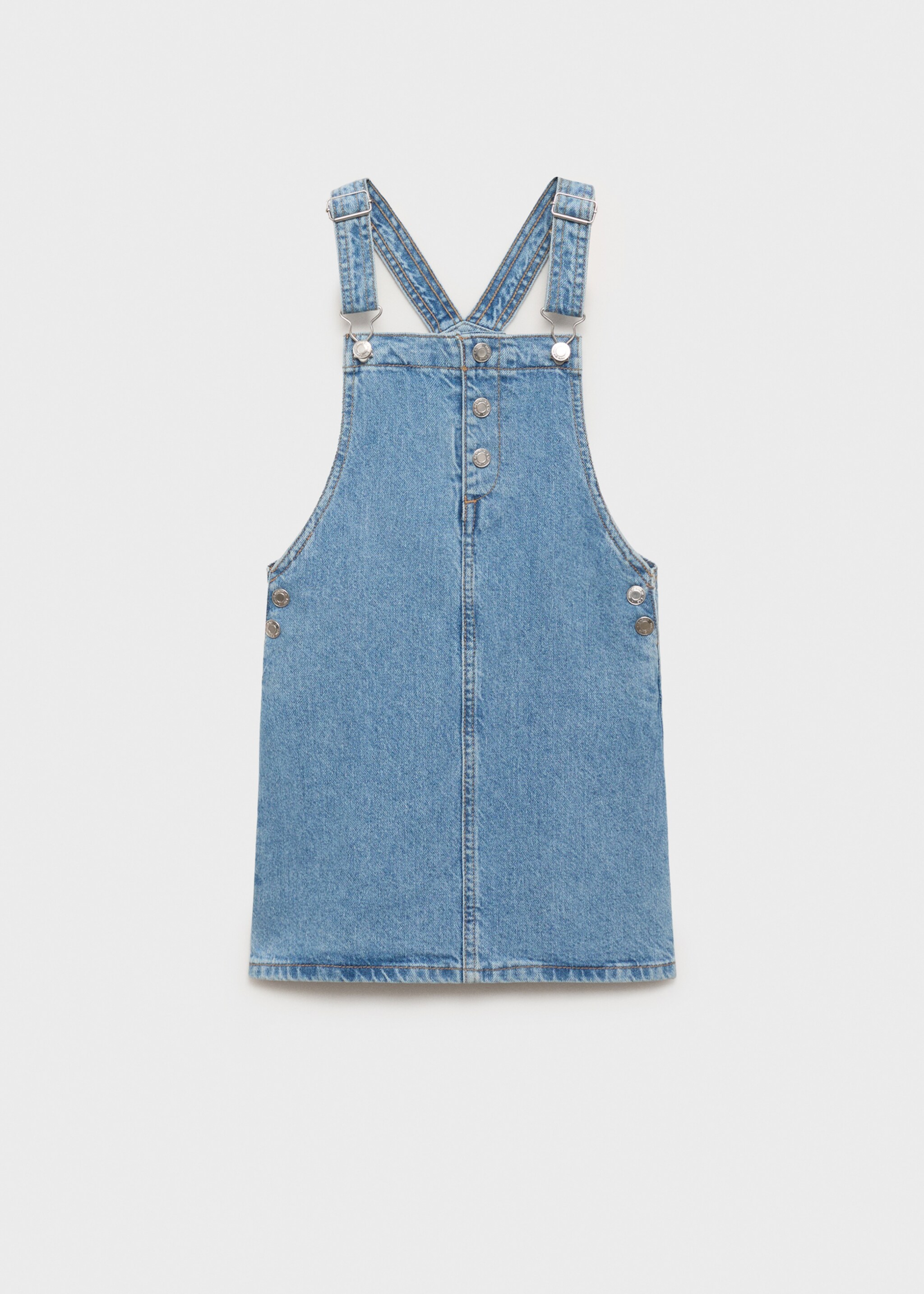 Short denim pinafore - Article without model
