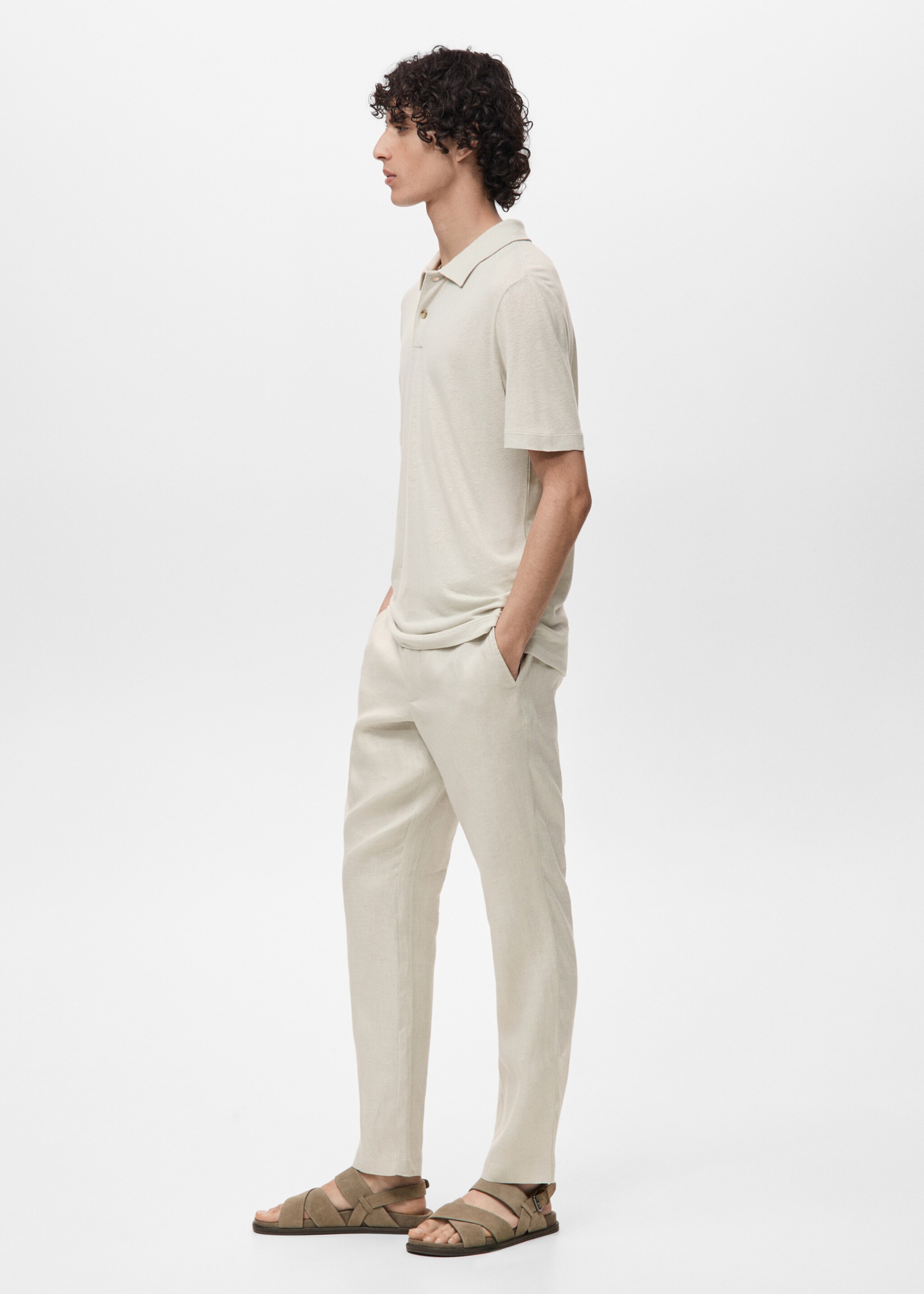 Polo lin slim-fit - Détail de l'article 2
