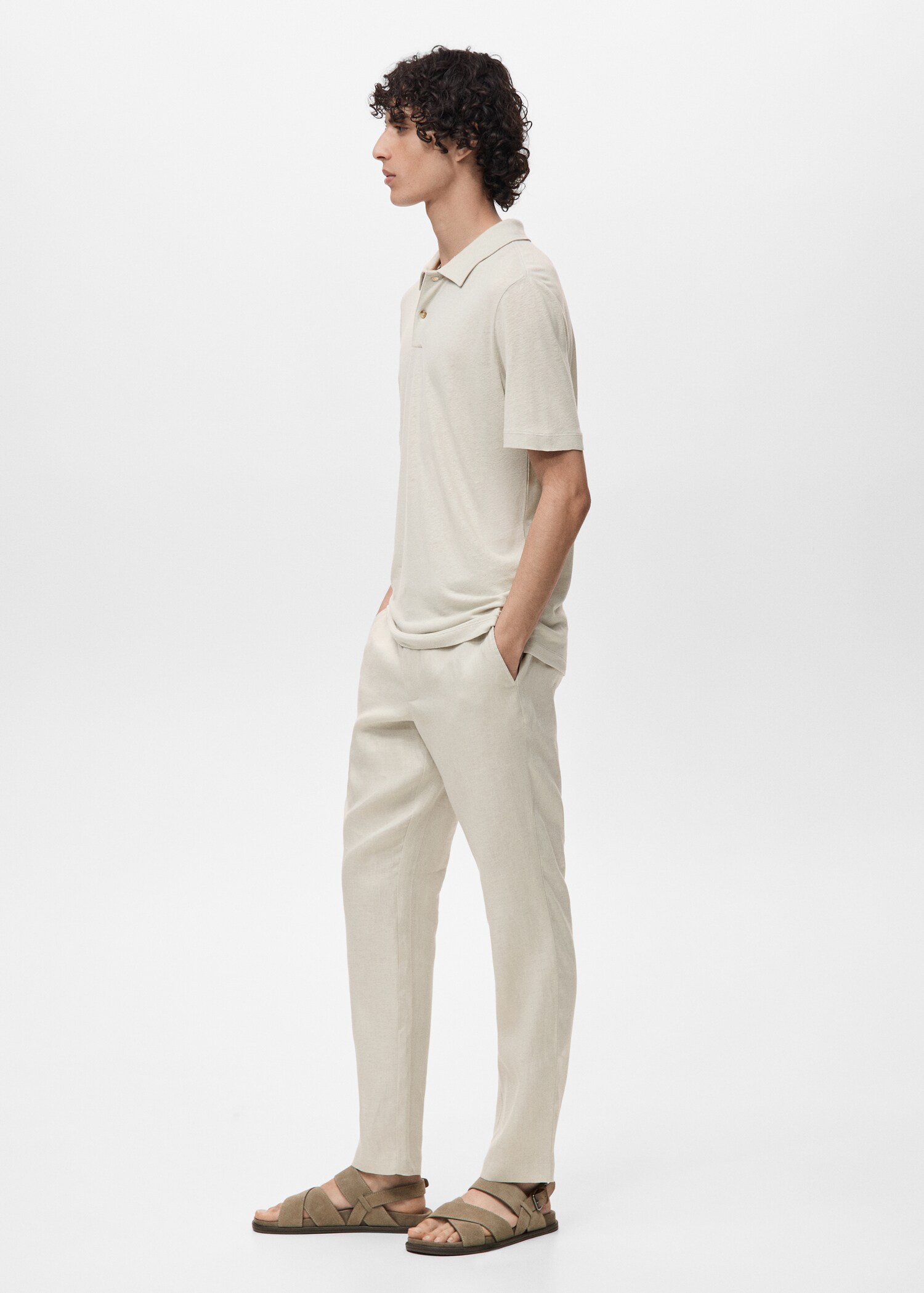 Polo lin slim-fit - Détail de l'article 2