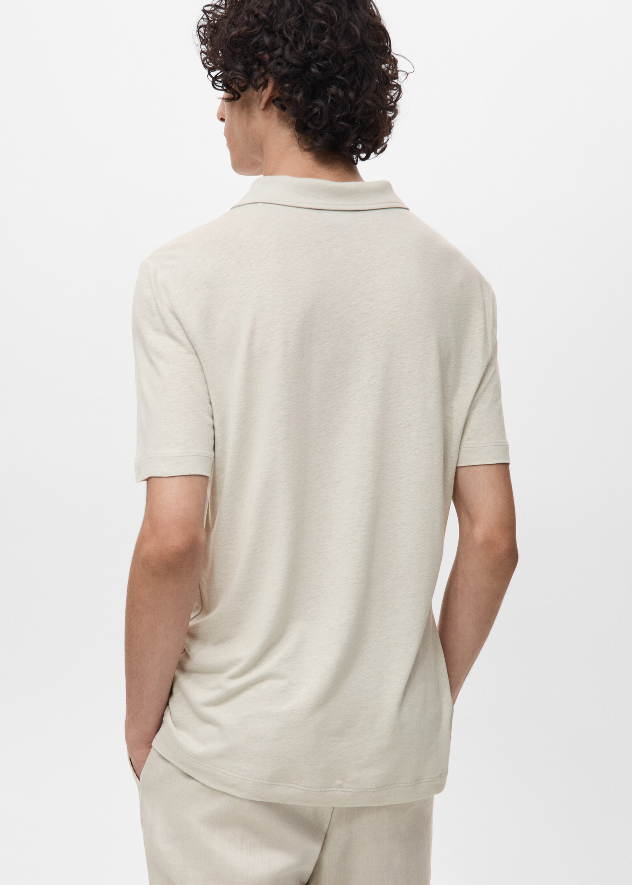 Polo lin slim-fit - Verso de l’article