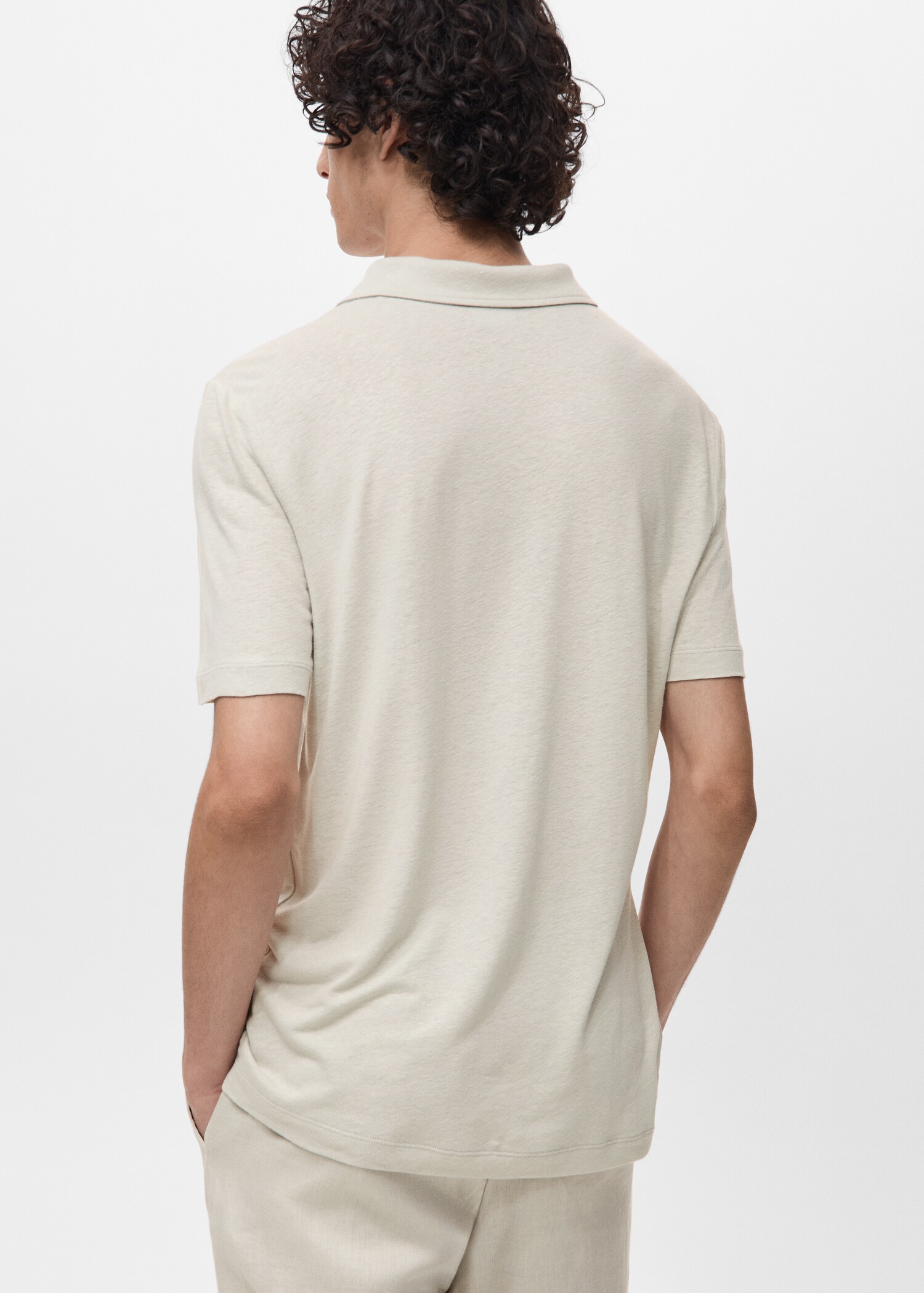 Polo lin slim-fit - Verso de l’article