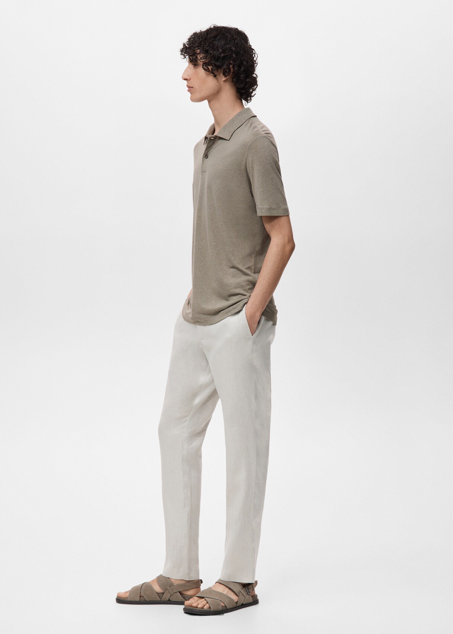 Polo lin slim-fit - Détail de l'article 2