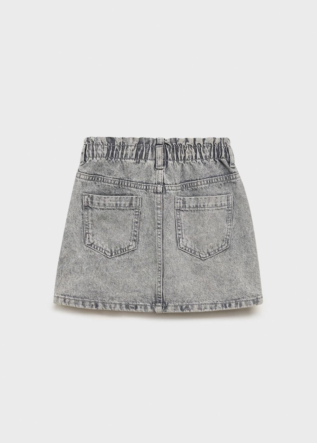 Denim paperbag skirt