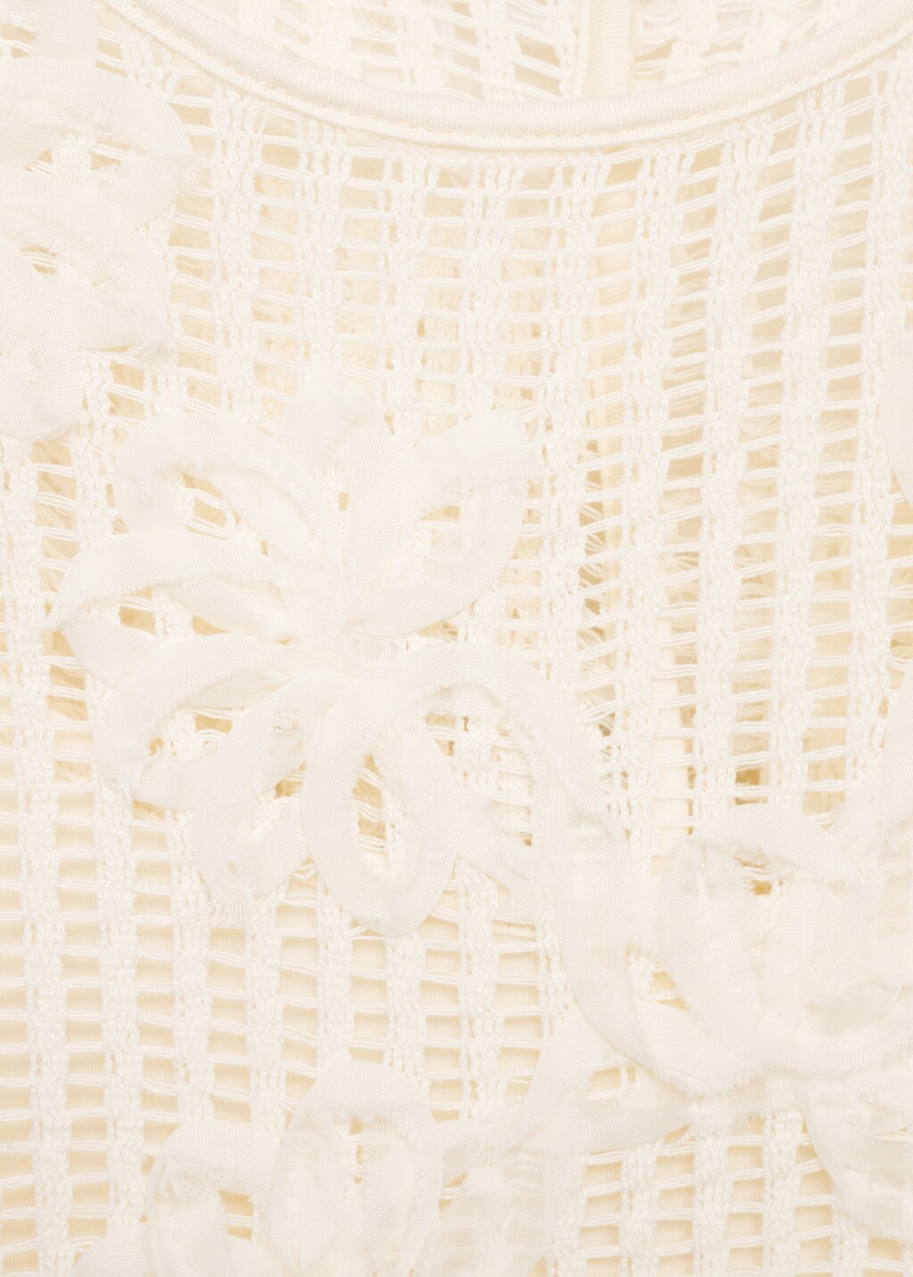 マメクロゴウチFloral Pattern Knitted Mini Dress Mishima Karatsu