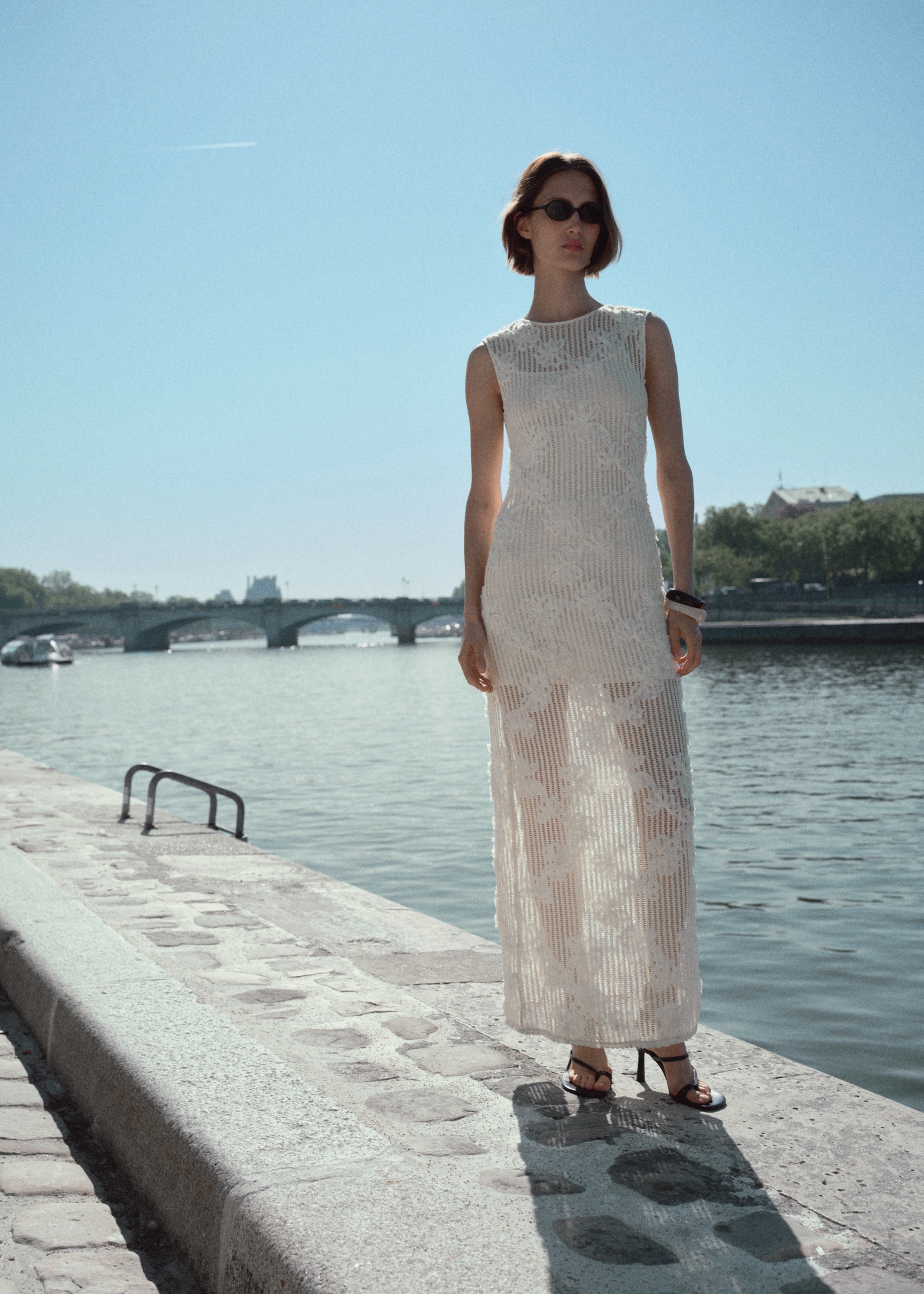 Floral crochet dress - Women | MANGO USA