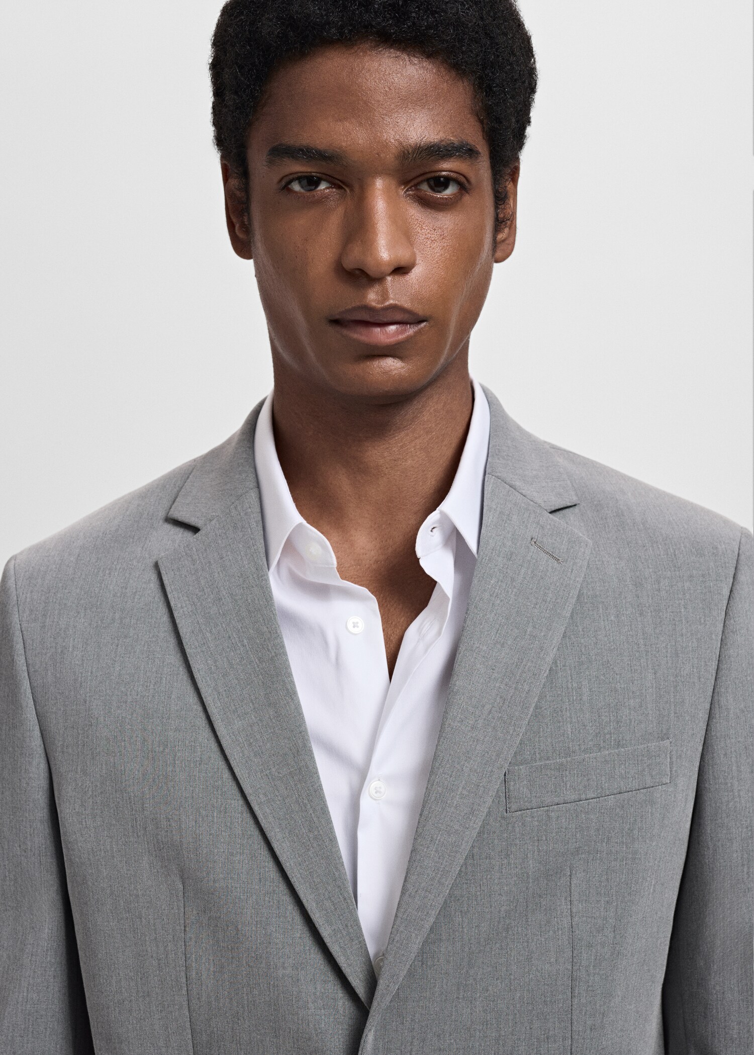 Super slim-fit suit jacket in stretch fabric - Details of the article 1