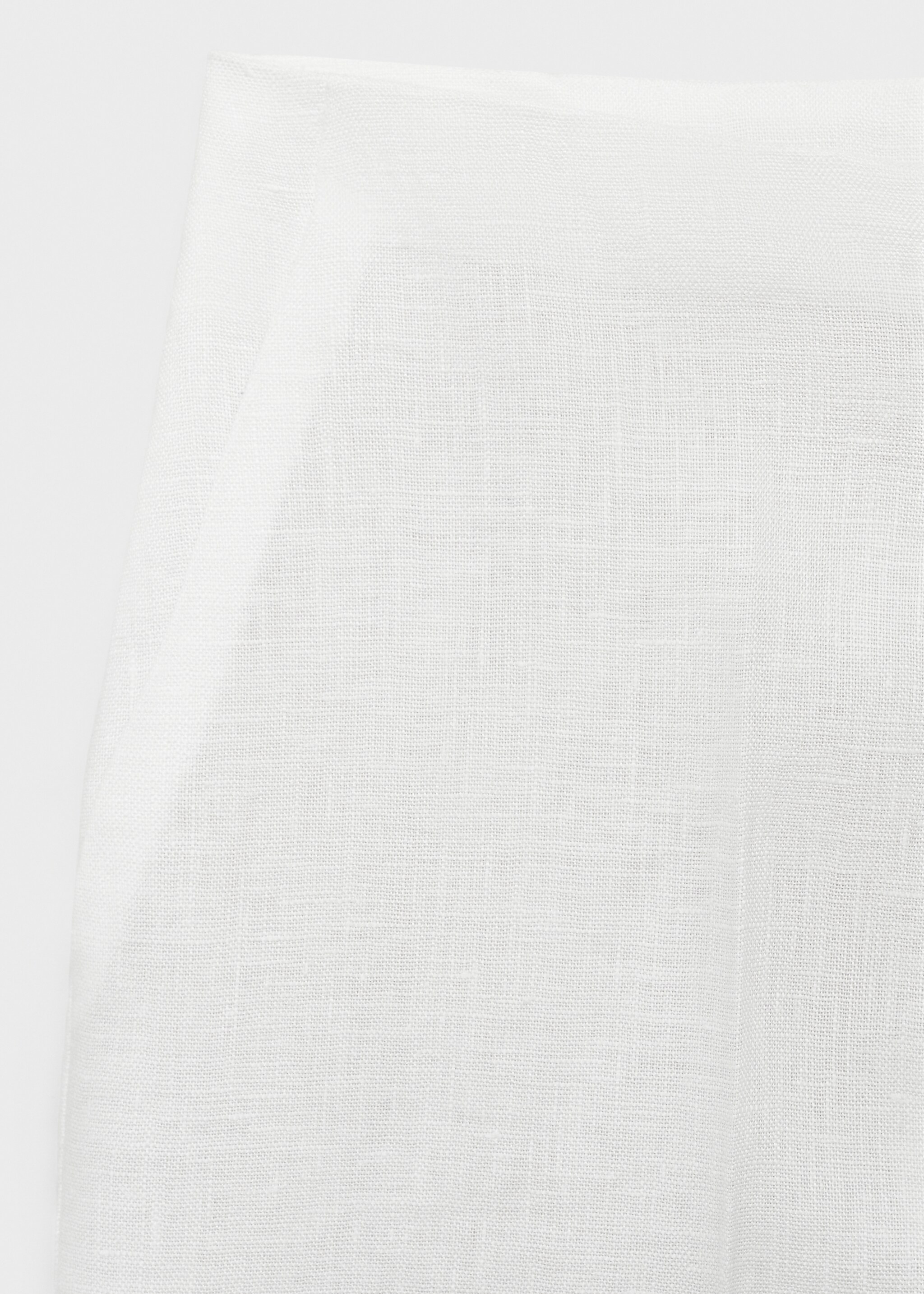Linen straight-fit mid-rise shorts - Details of the article 8
