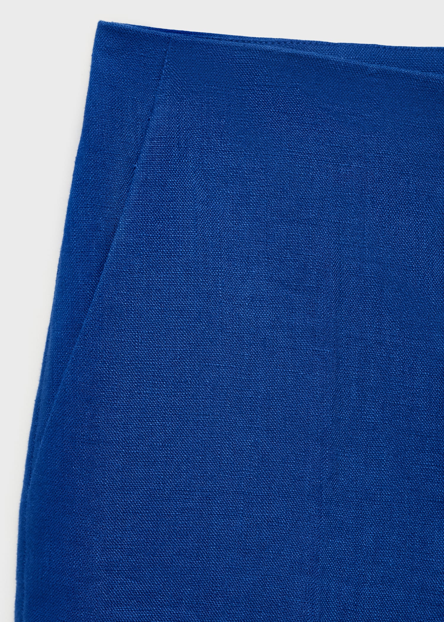 Linen straight-fit mid-rise shorts - Details of the article 8