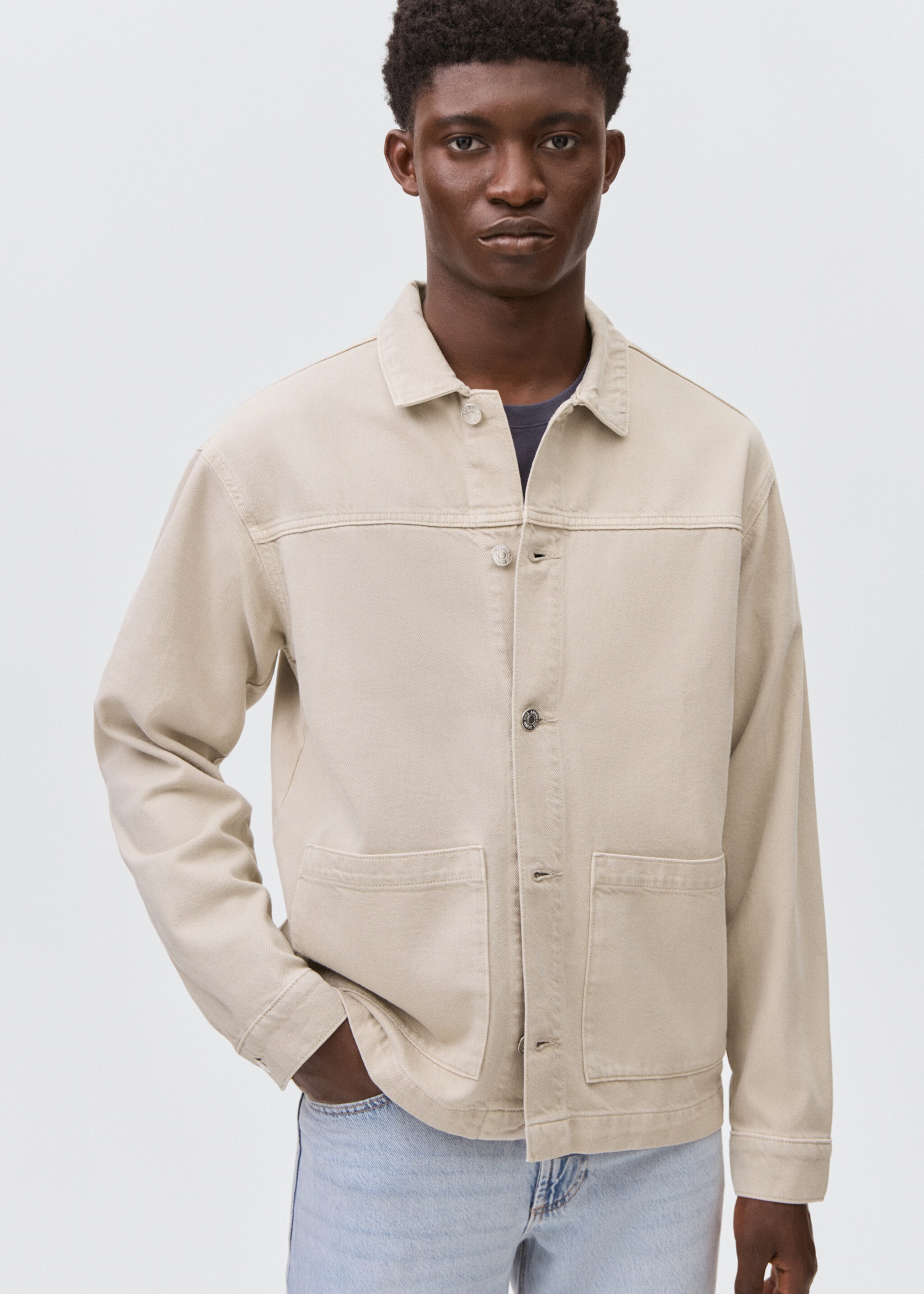 Jeans-Overshirt - Mittlere Ansicht