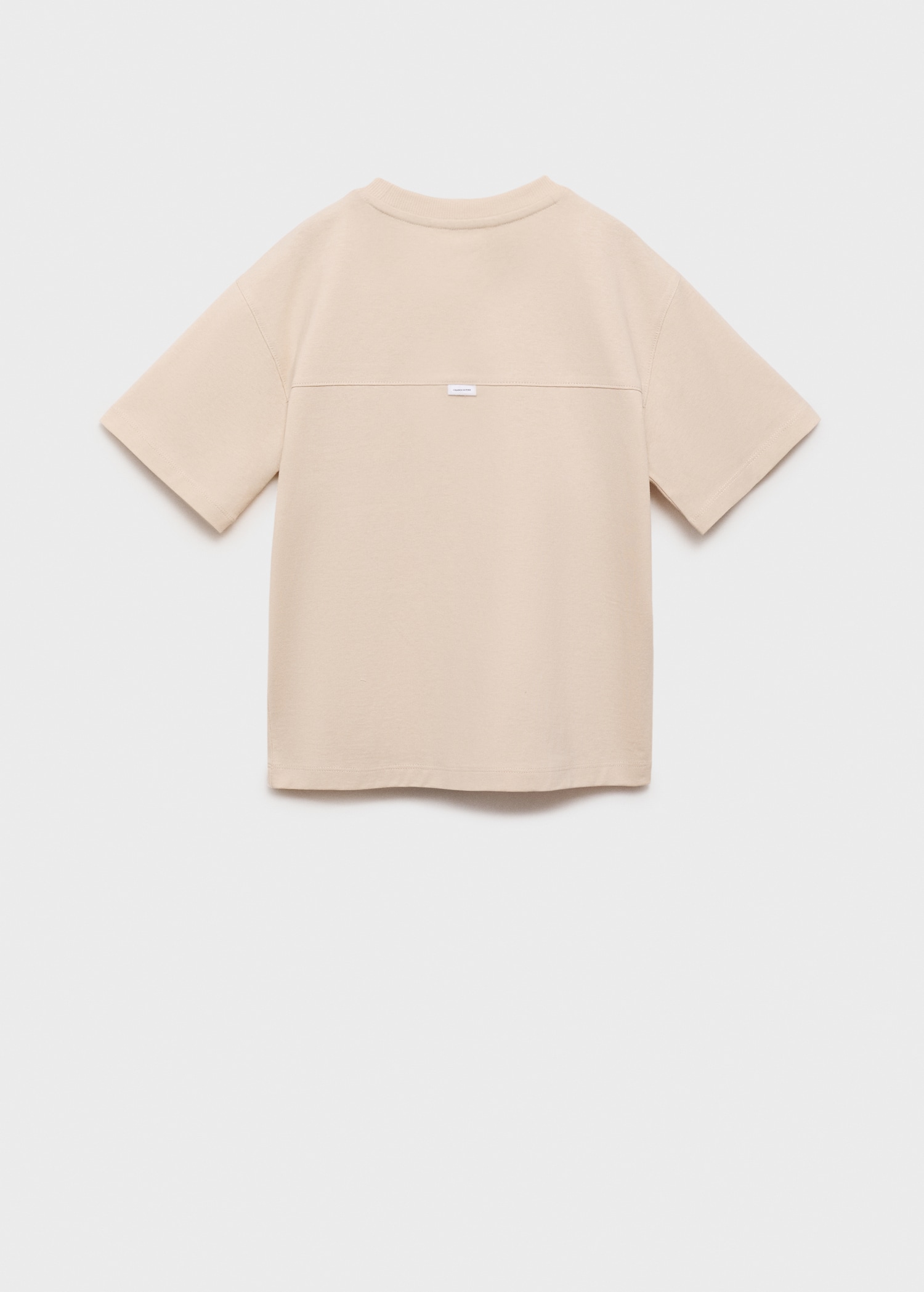 Seam detail T-shirt - Reverse of the article
