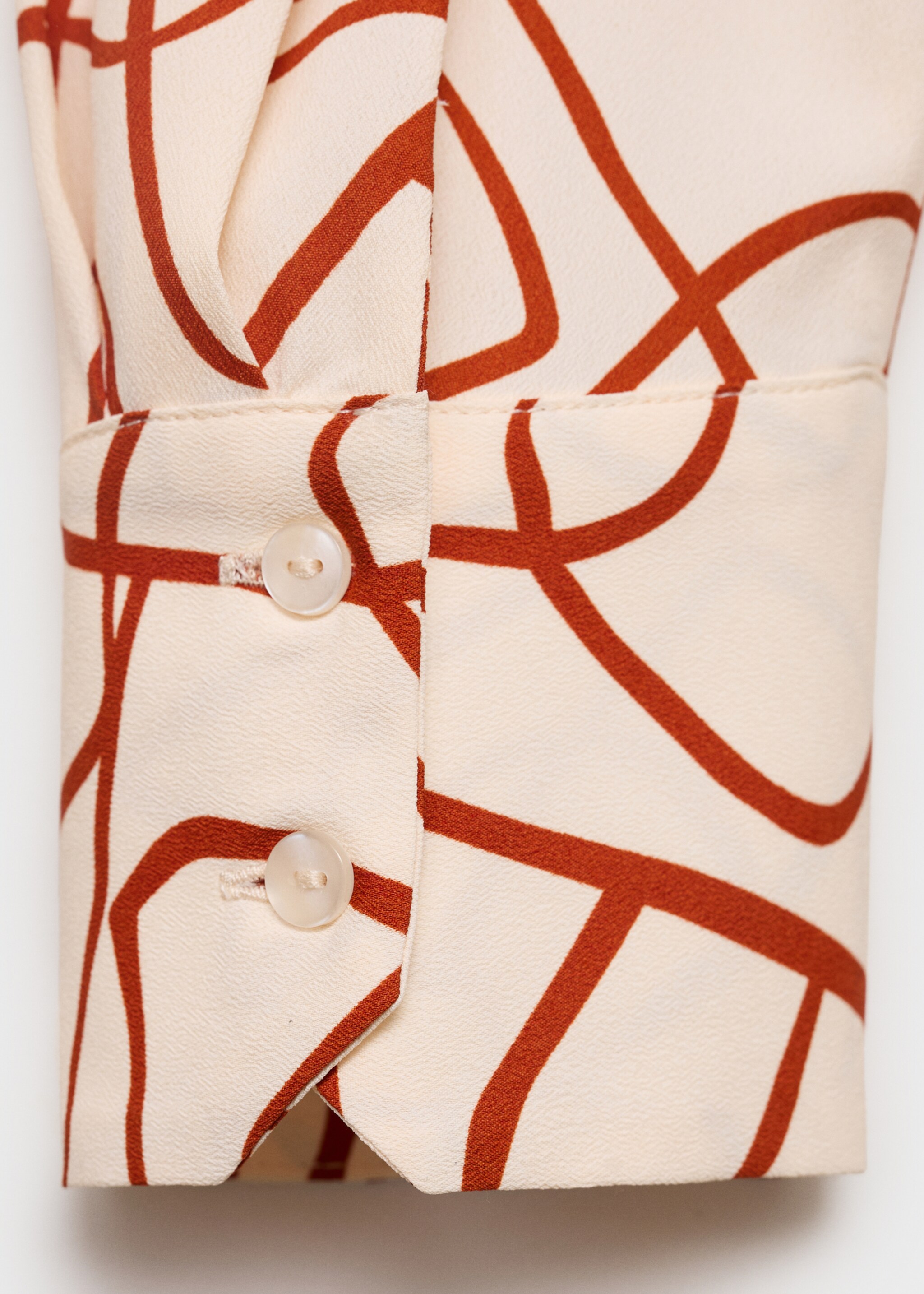 Printed straight shirt - Details of the article 0