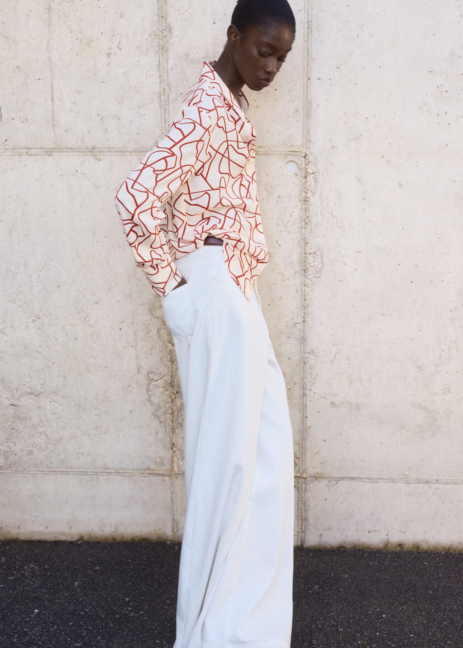 Printed straight shirt - Details of the article 6