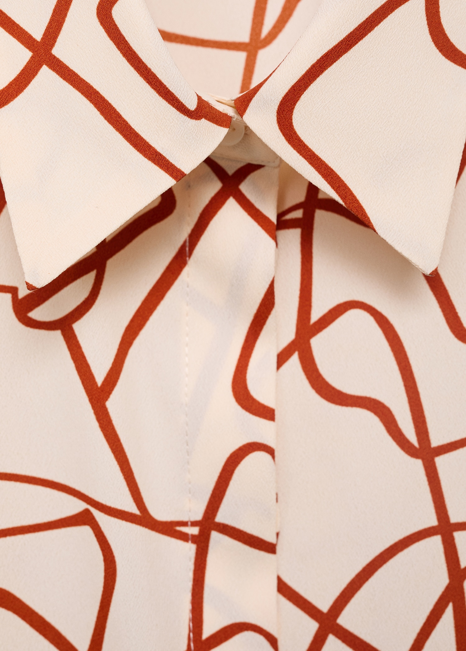 Printed straight shirt - Details of the article 8